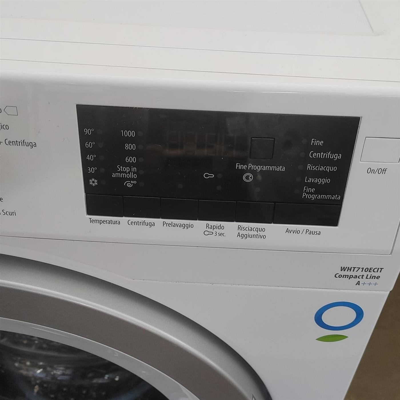 SMEG WHT710ECIT Lavatrice Slim 7 kg Classe A+++ Profondità 45 cm Centrifuga 1000 giri Partenza
