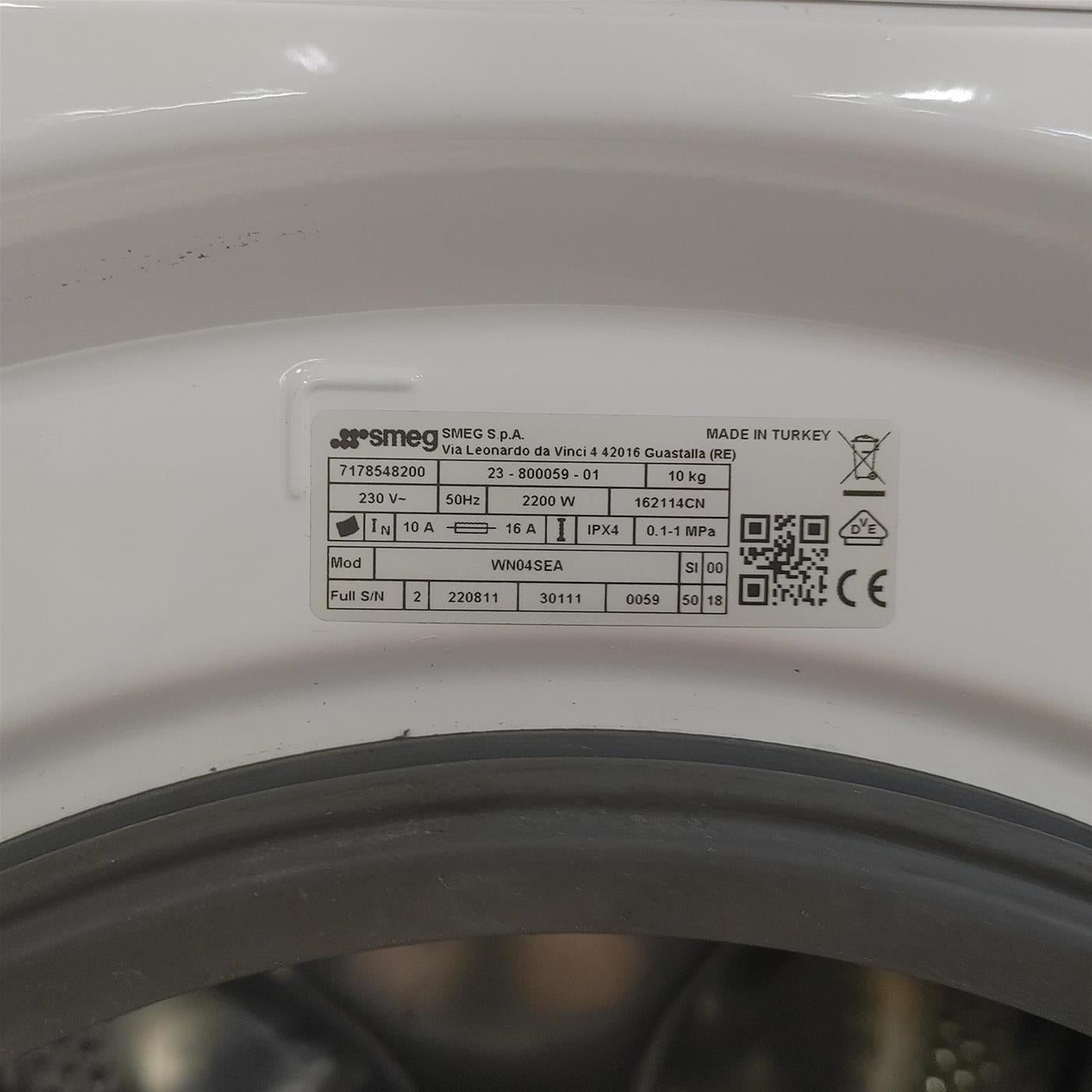 Lavatrice Smeg WN04SEA1 Classe A 10 Kg