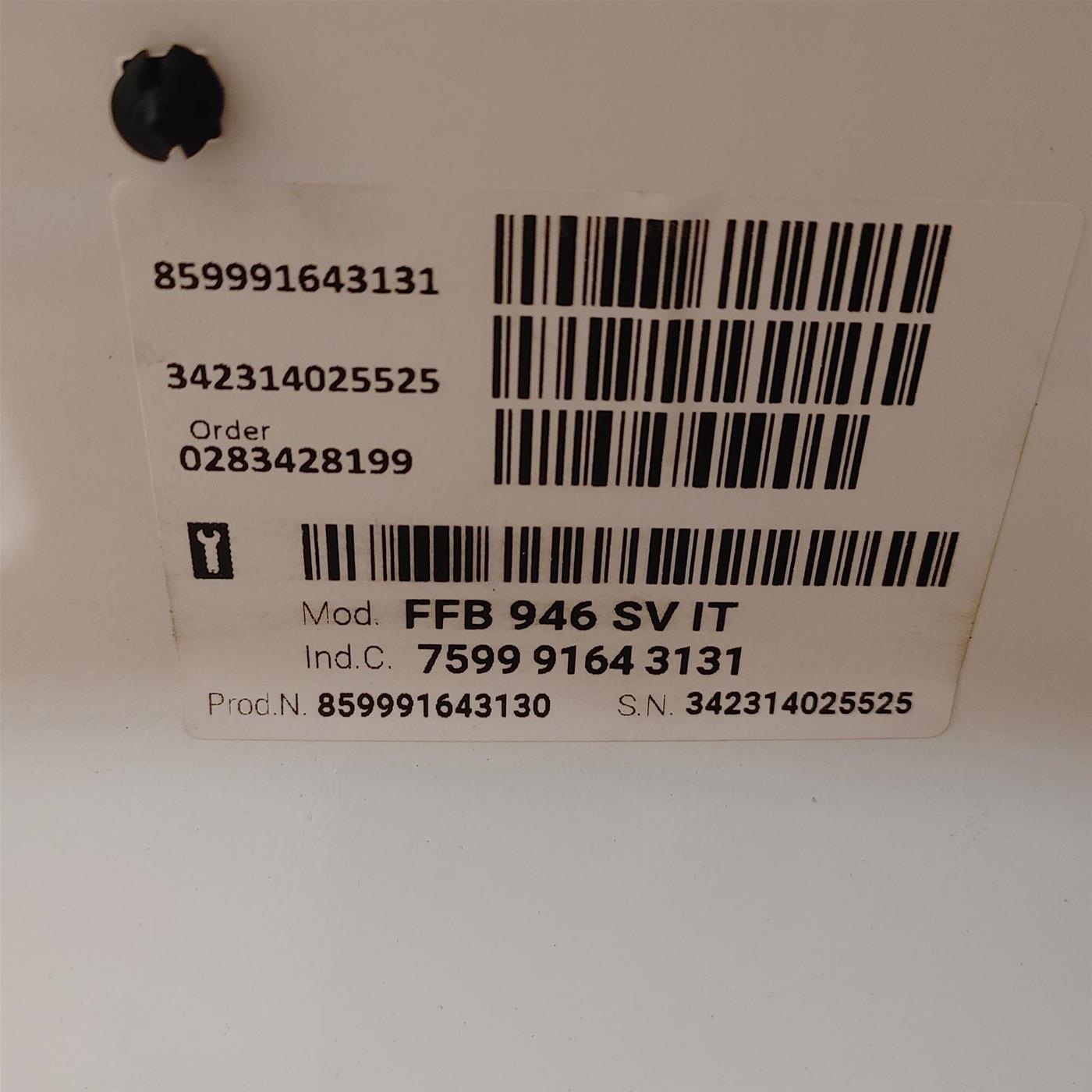 Lavatrice Whirlpool FreshCareFFB 946 SV IT Carica frontale 9 kg 1400 giri Bianco