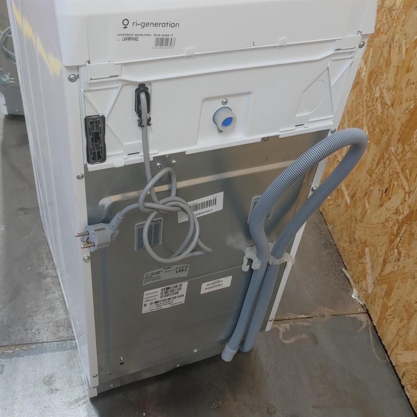 Lavatrice Whirlpool TDLR 6240S IT Carica dall'alto 6 kg 1200 giri Bianco