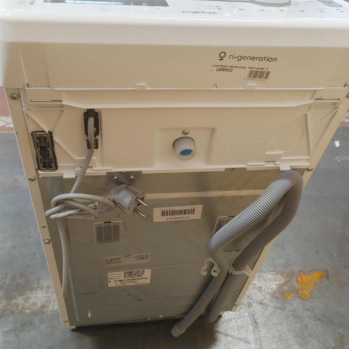 Lavatrice Whirlpool TDLR 6240S IT Carica dall'alto 6 kg 1200 giri Bianco