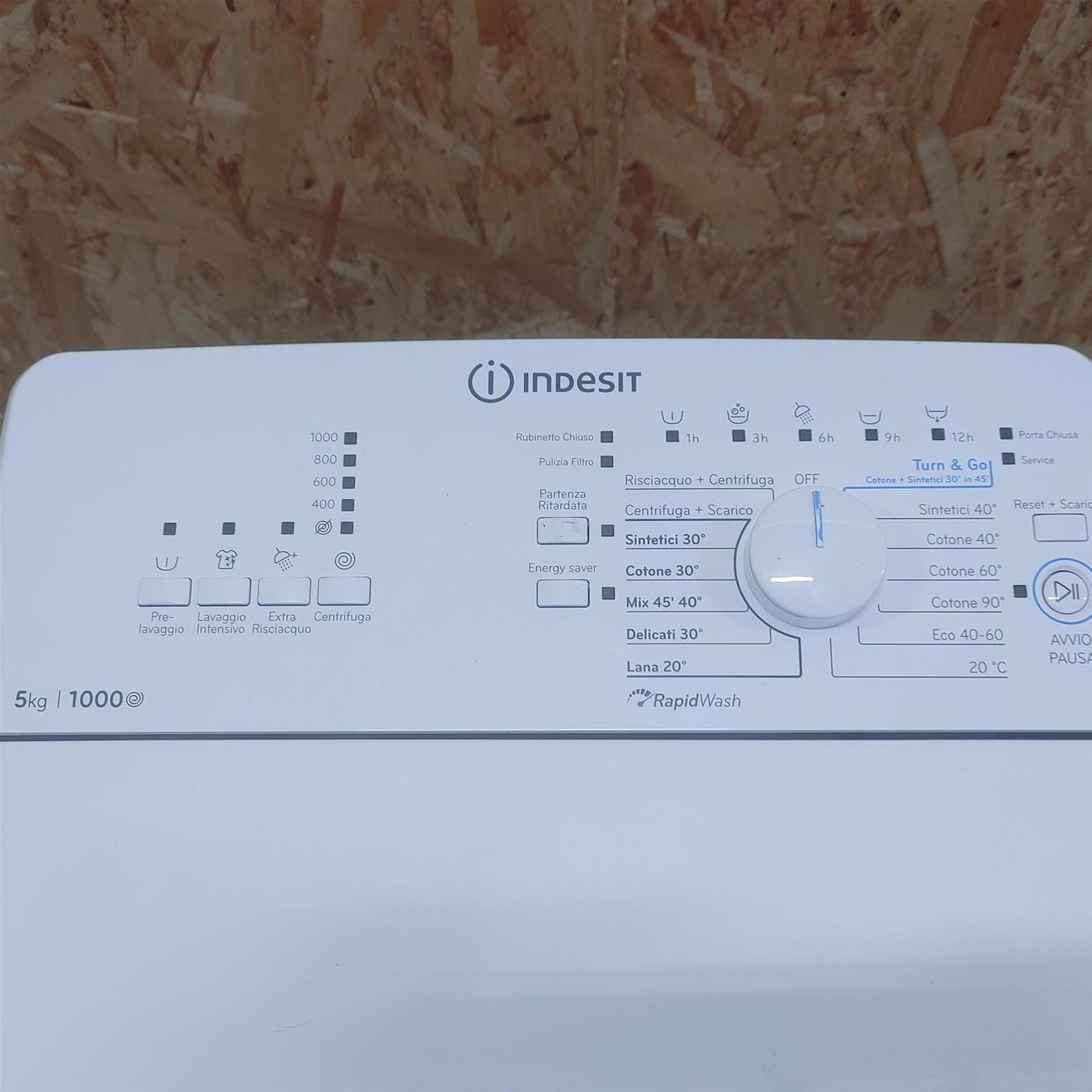 Lavatrice Indesit BTW L50300 FR/N Carica dall'alto 5 kg 1000 giri Bianco