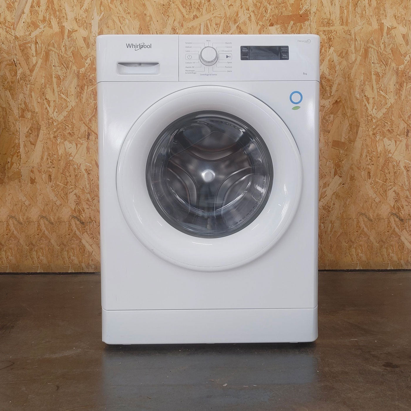 Lavatrice Whirlpool FWSF61253W IT Caricamento frontale 6 kg