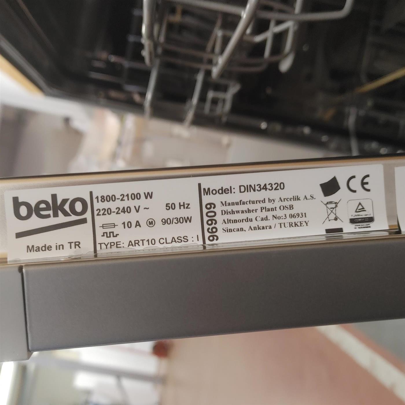 Beko DIN34320 A scomparsa totale 13 coperti E
