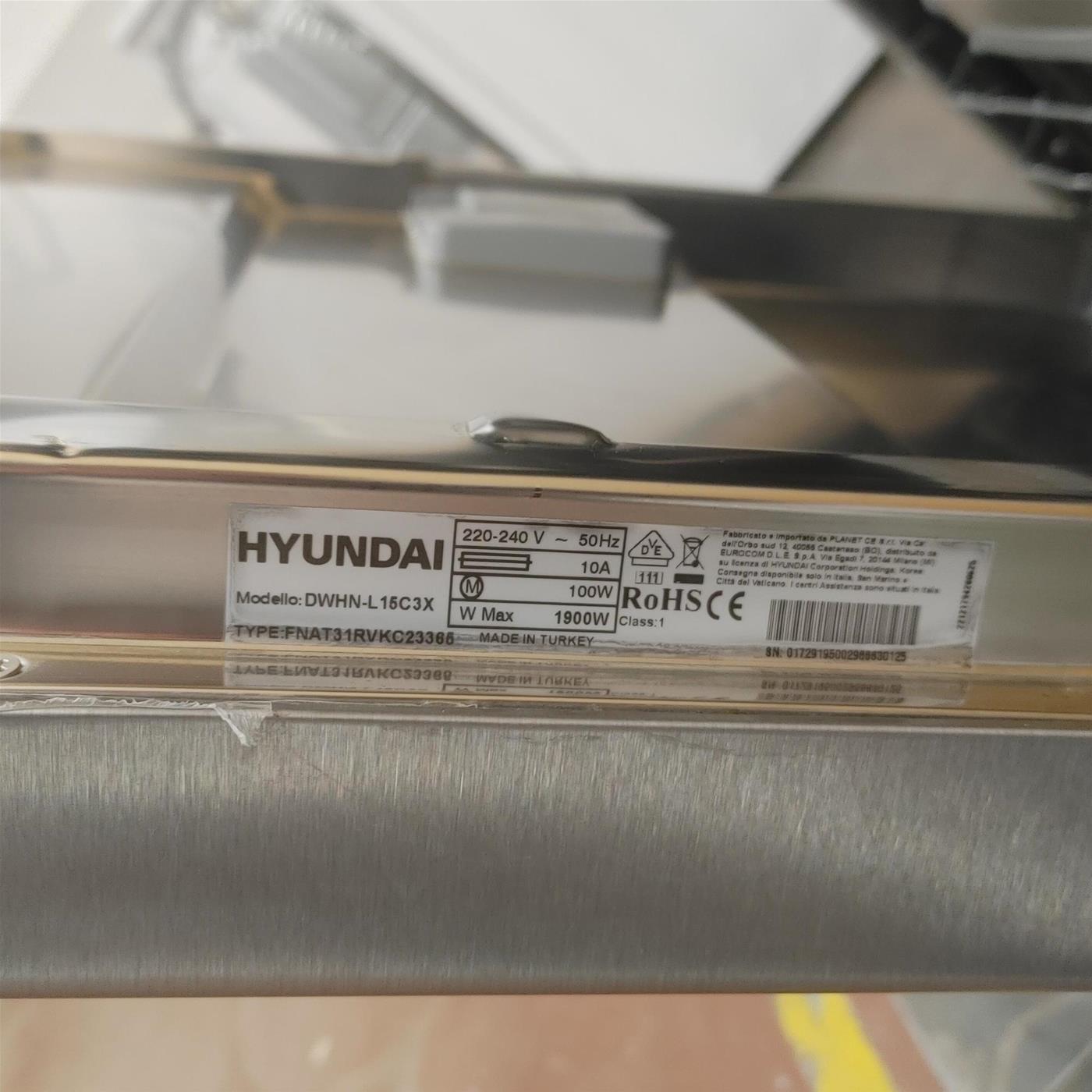 Lavastoviglie Hyundai DWHN-L15C3X 15 coperti