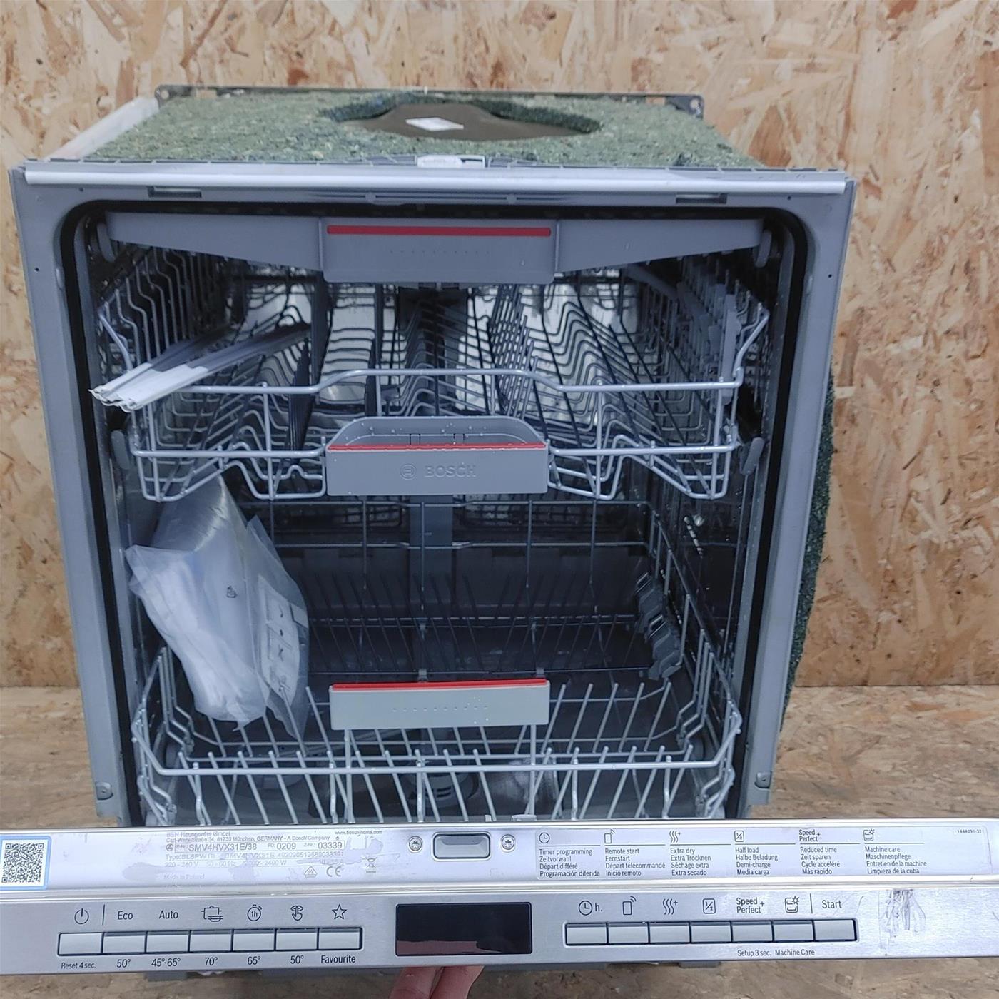 Lavastoviglie Bosch Serie 4 SMV4HVX31E A scomparsa totale 13 coperti E