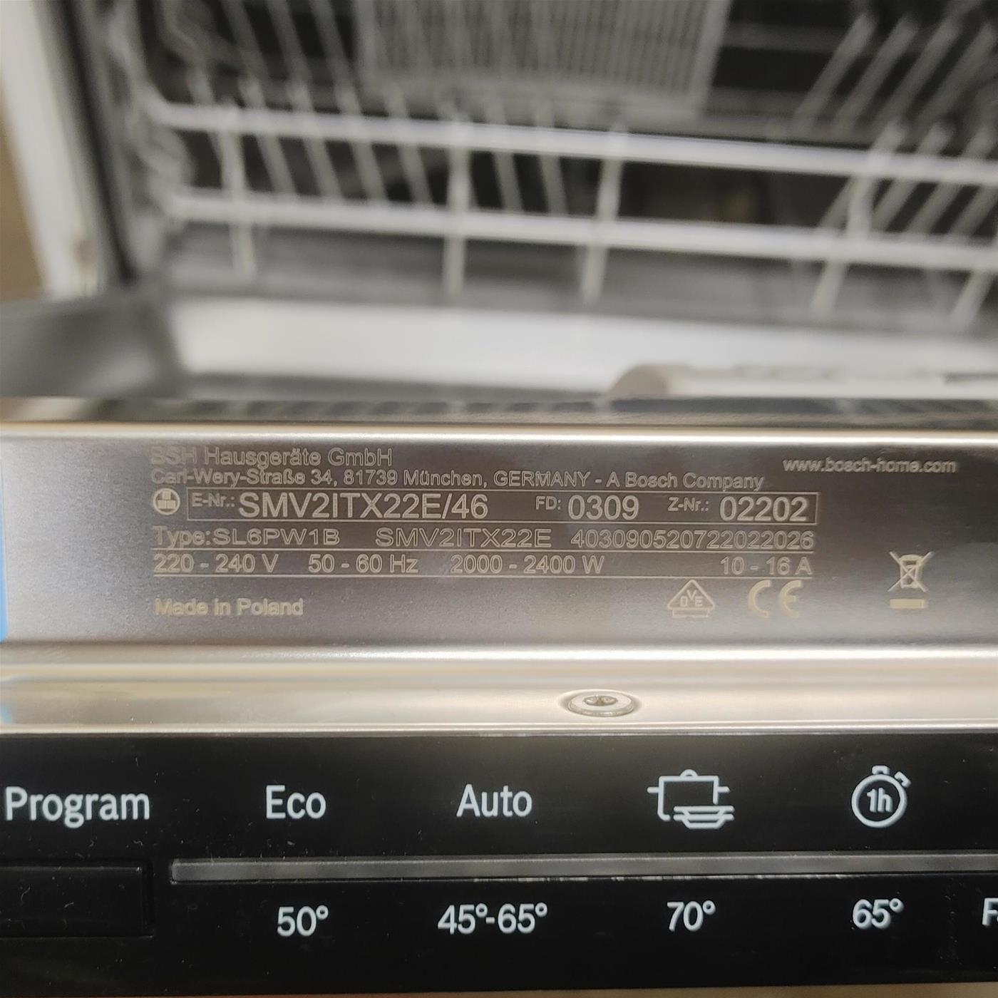 Lavastoviglie Bosch Serie 2 SMV2ITX22E Completamente da incasso 12 coperti E