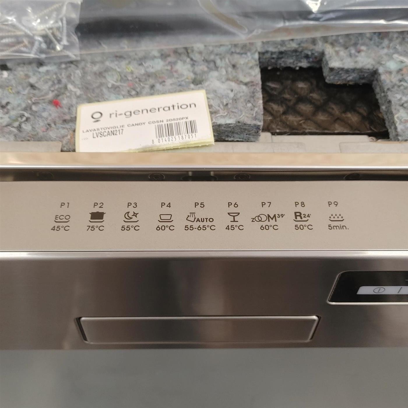 Candy Brava CDSN 2D520PX/E Semincasso 15 coperti