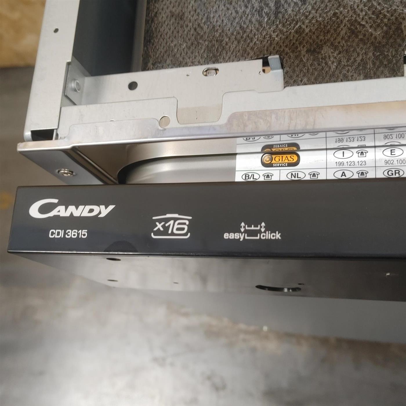 Lavastoviglie Candy CDI 3615 A scomparsa totale 16 coperti