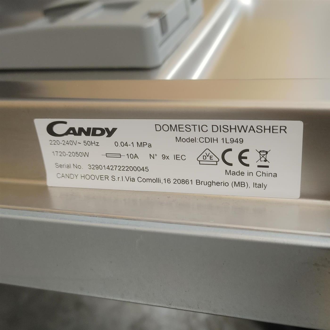 Lavastoviglie Candy Brava CDIH 1L949 A scomparsa totale 9 coperti