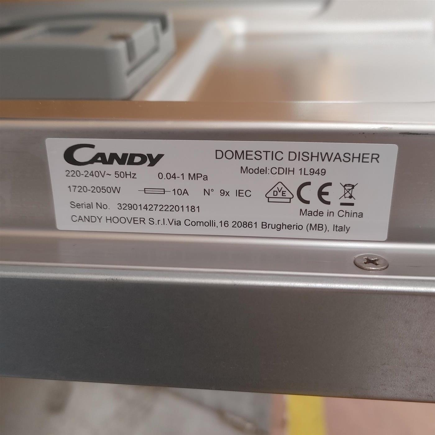 Lavastoviglie Candy Brava CDIH 1L949 A scomparsa totale 9 coperti