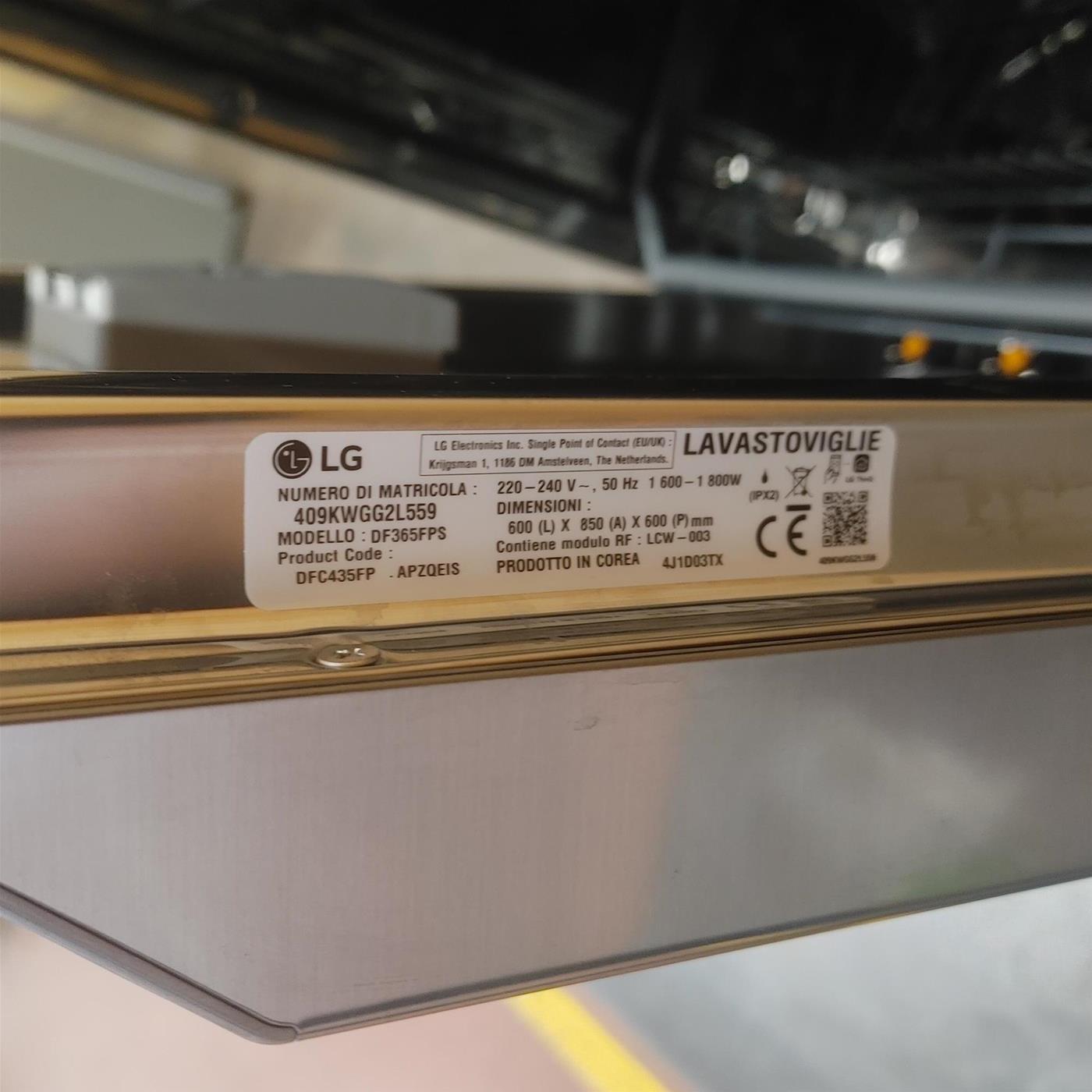 Lavastoviglie LG DF365FPS a Libera installazione 14 coperti
