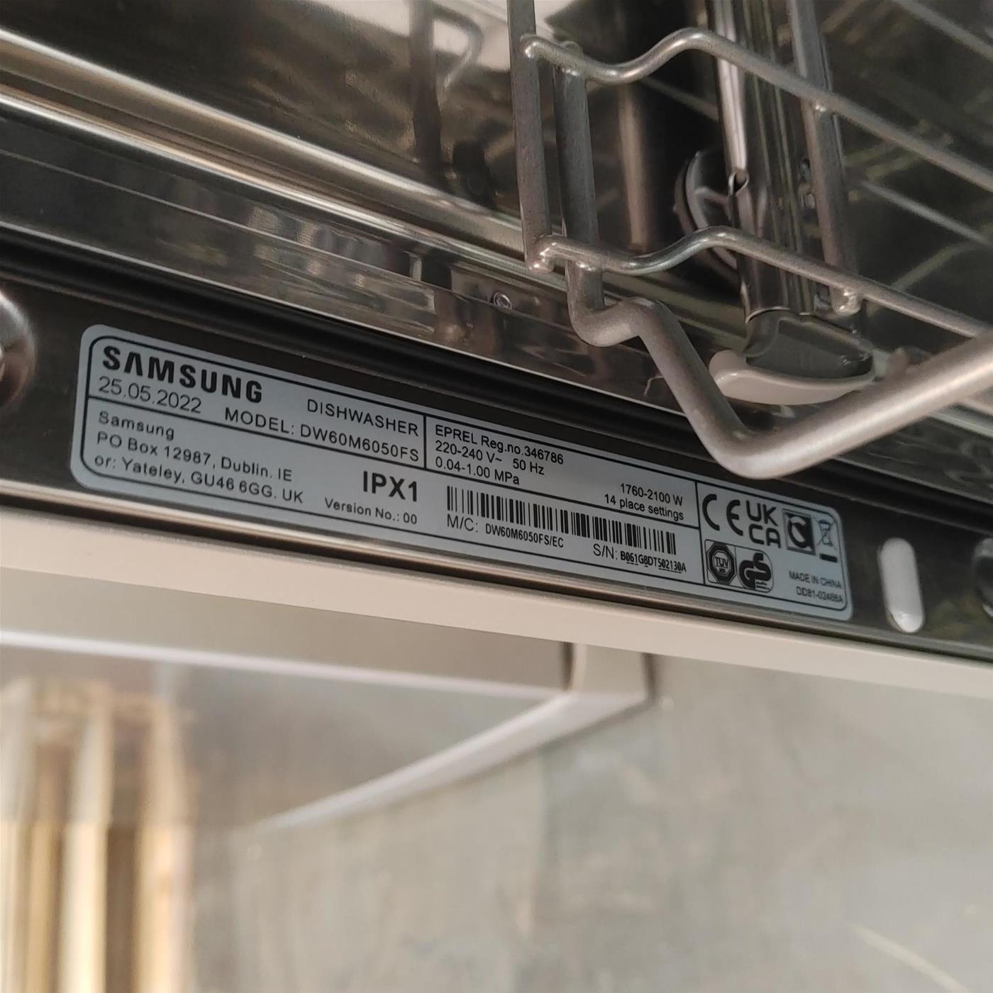 Lavastoviglie Samsung DW60M6050FS Libera installazione 14 coperti E