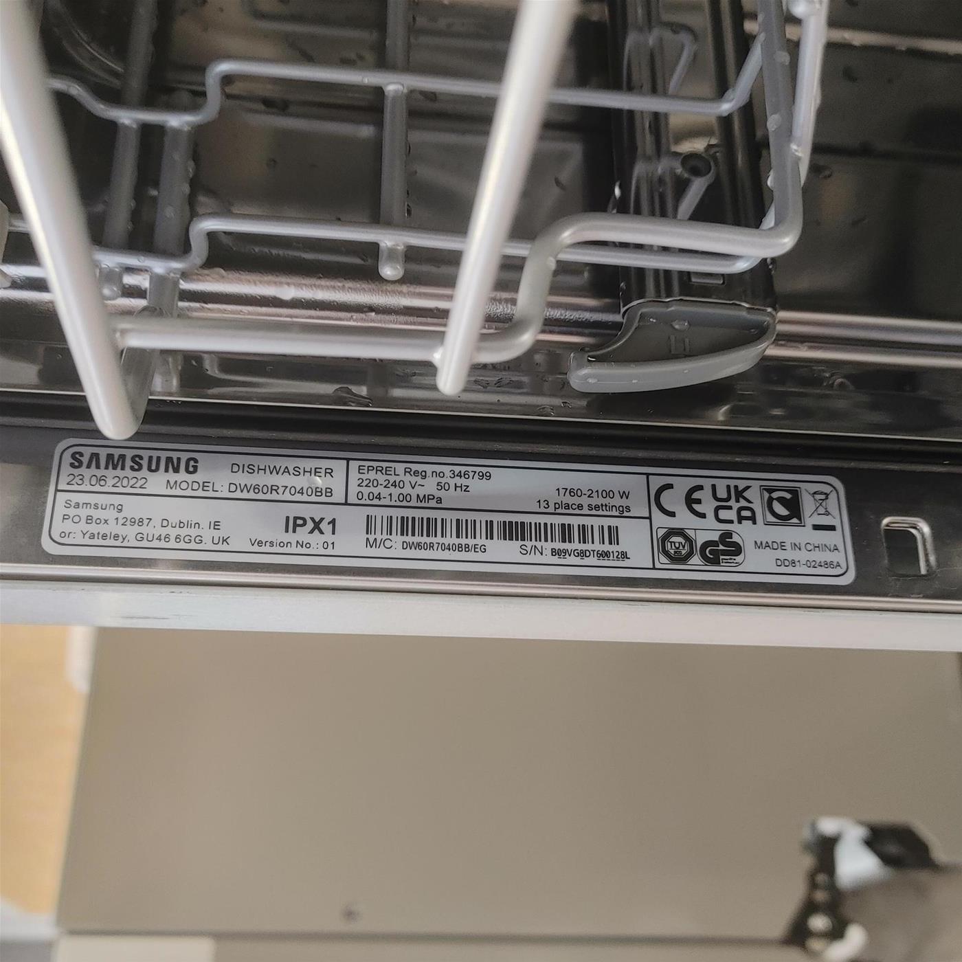 Samsung DW60R7040BB lavastoviglie A scomparsa totale 13 coperti D