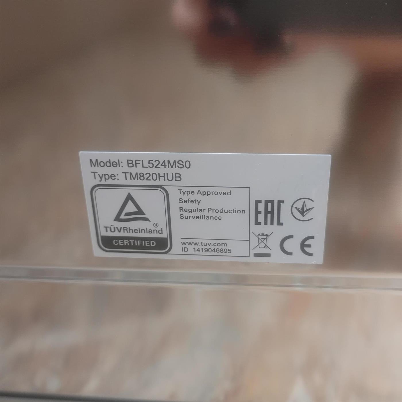 Bosch Serie 6 BFL524MS0 Incasso Solo microonde 20L 800W Nero, Acciaio inossidabile forno a microonde