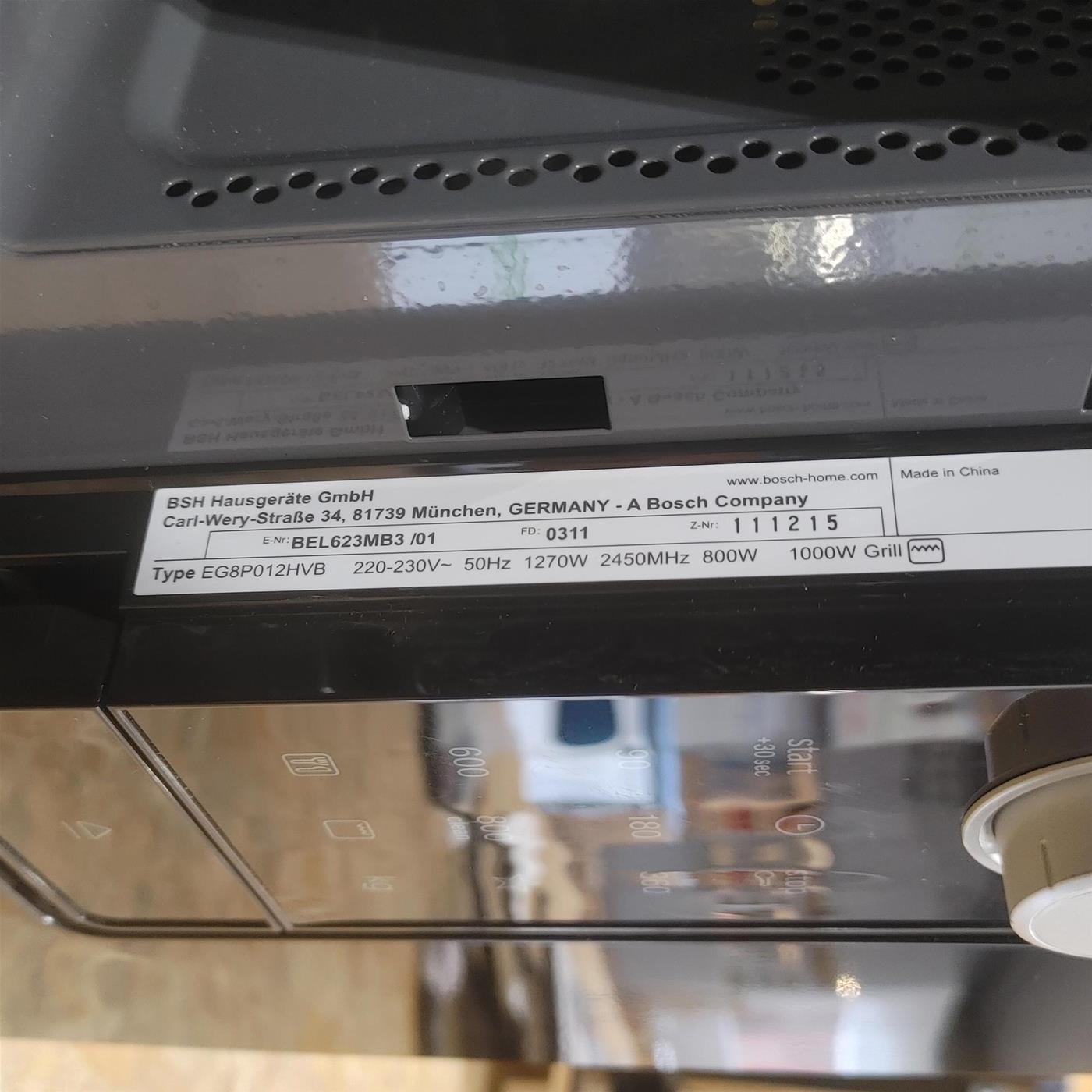 Microonde da incasso Bosch Serie 2 BEL623MB3