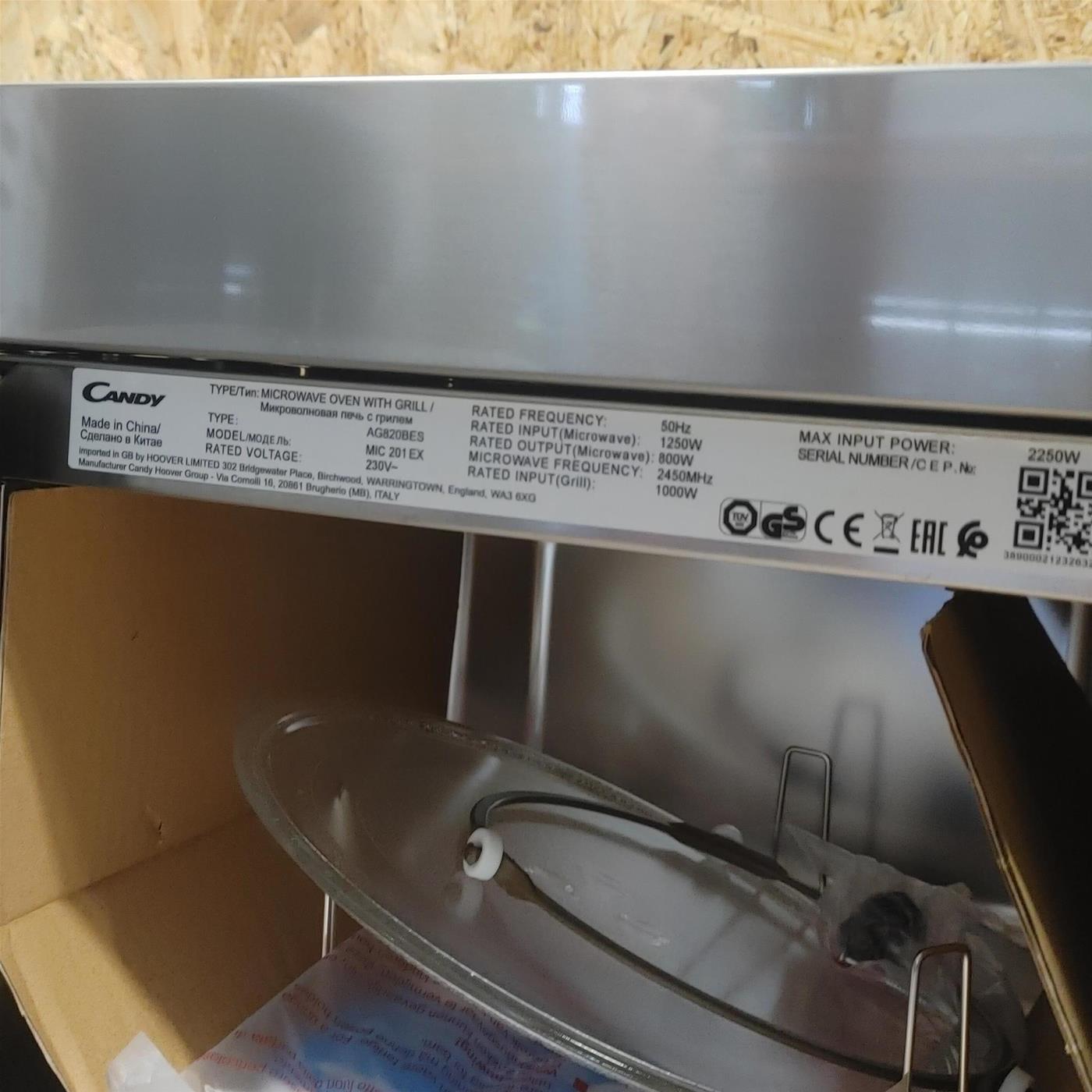 Microonde Candy MIC 201 EX con grill Da incasso