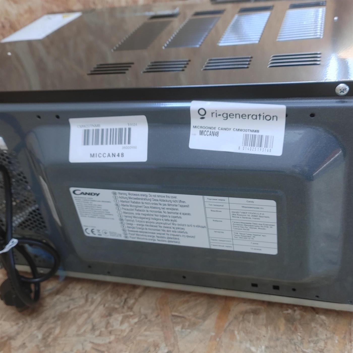 Candy Moderna CMW20TNMB Microonde solo da appoggio 20 L 700 W Nero