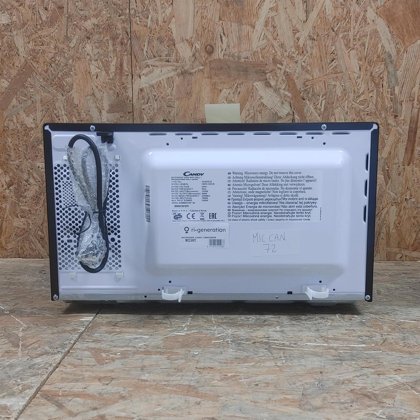 Candy COOKinApp CMXG25DCB Microonde grill in acciaio inox da banco 25 L 900 W