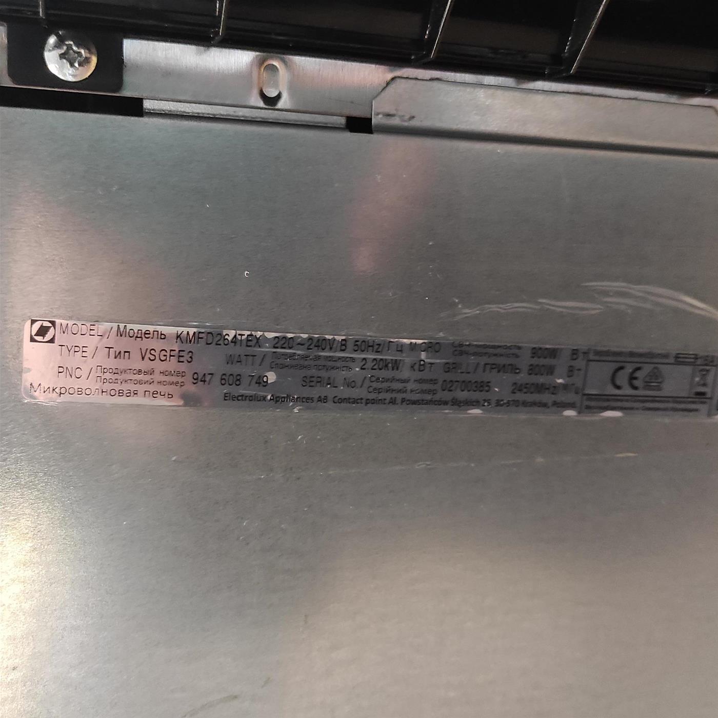 Microonde Electrolux KMFD264TEX da incasso
