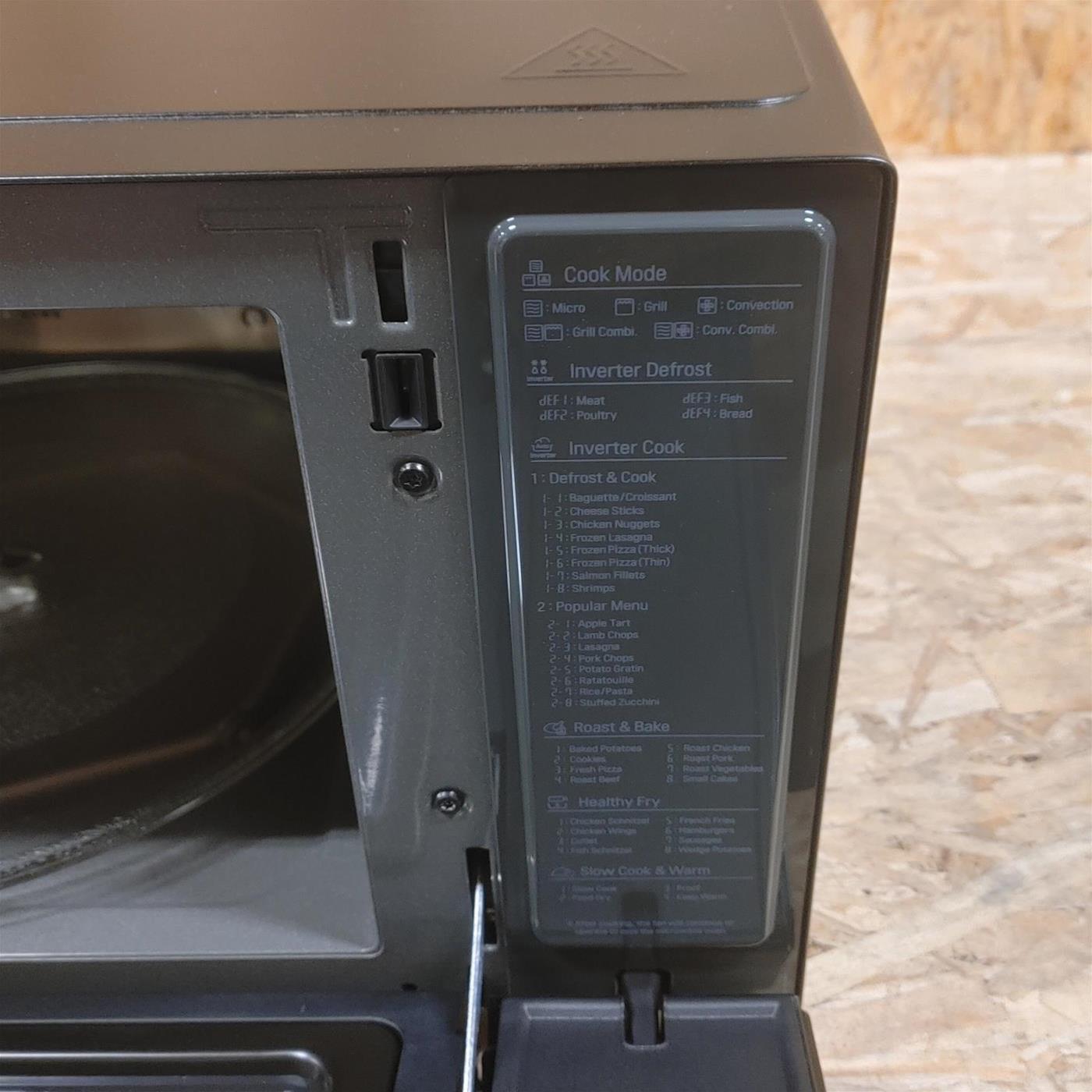 LG MJ3965BPS microonde Piano cottura Microonde combinato 39 L 1350 W Nero