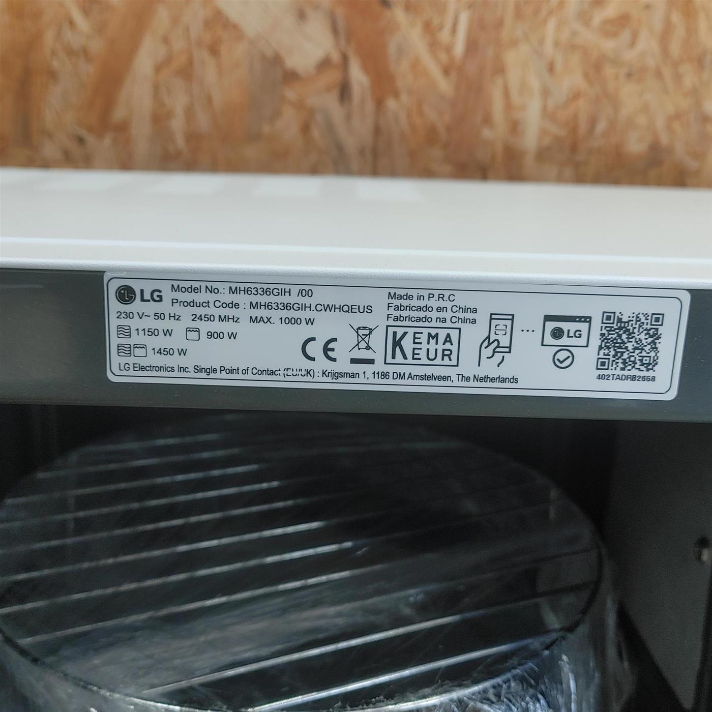 Microonde LG MH6336GIH 23 litri Grill, Smart Inverter
