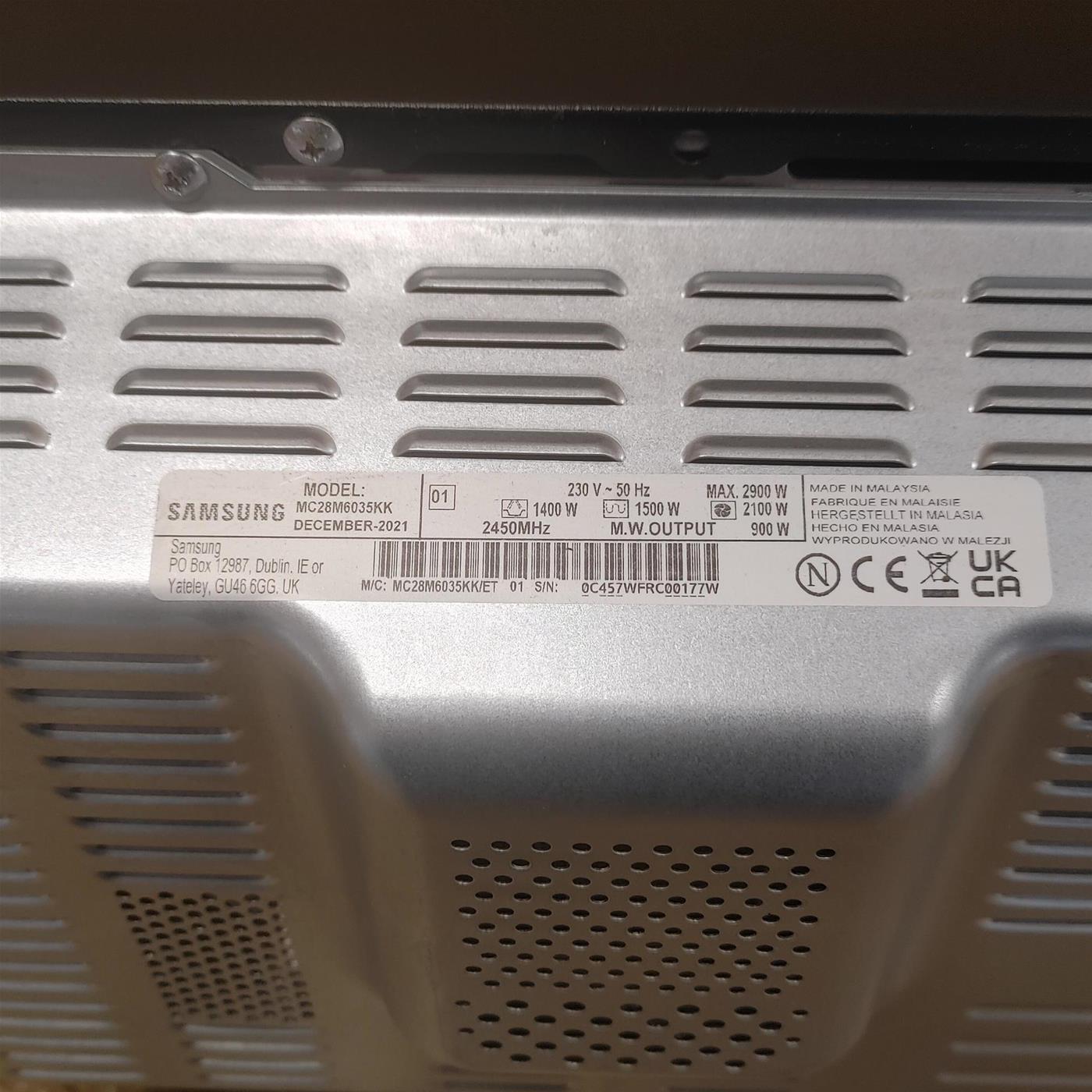 Microonde Samsung MC28M6035KK Combinato