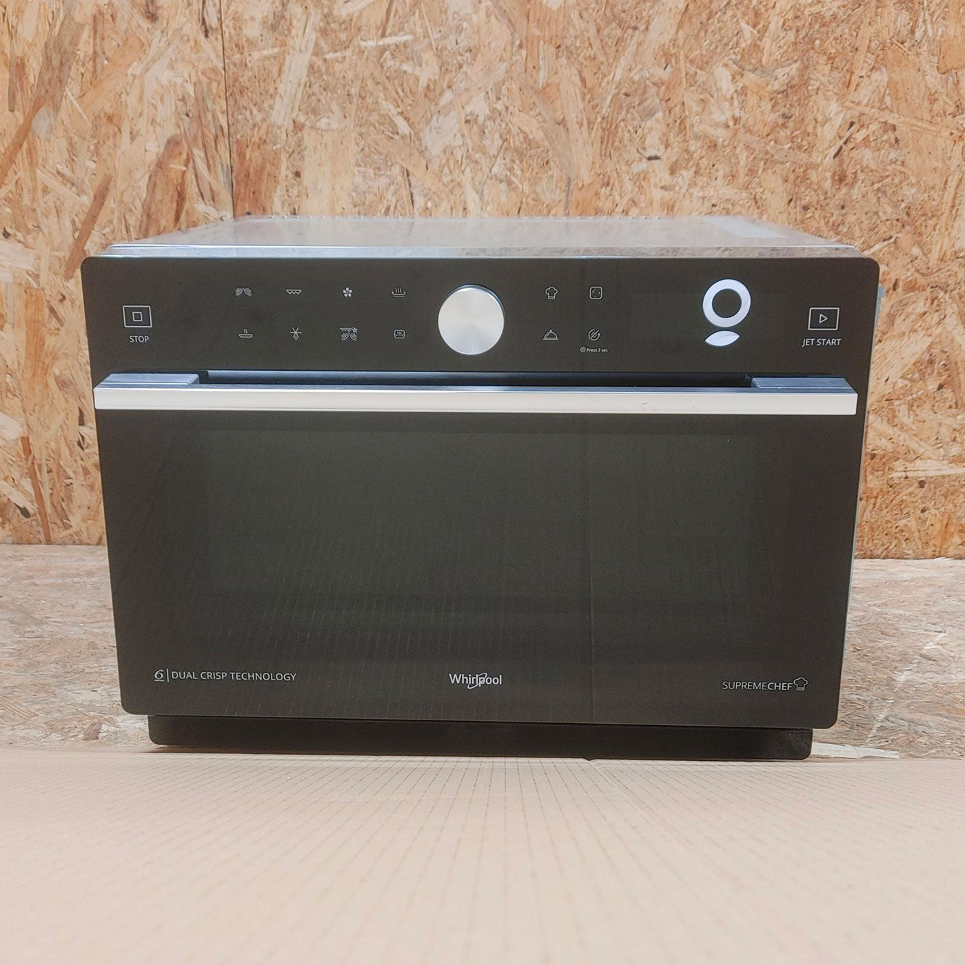Whirlpool Supreme Chef MWSC 9133 SB Nero, Argento Microonde combinato Piano di lavoro 33 L 1000 W