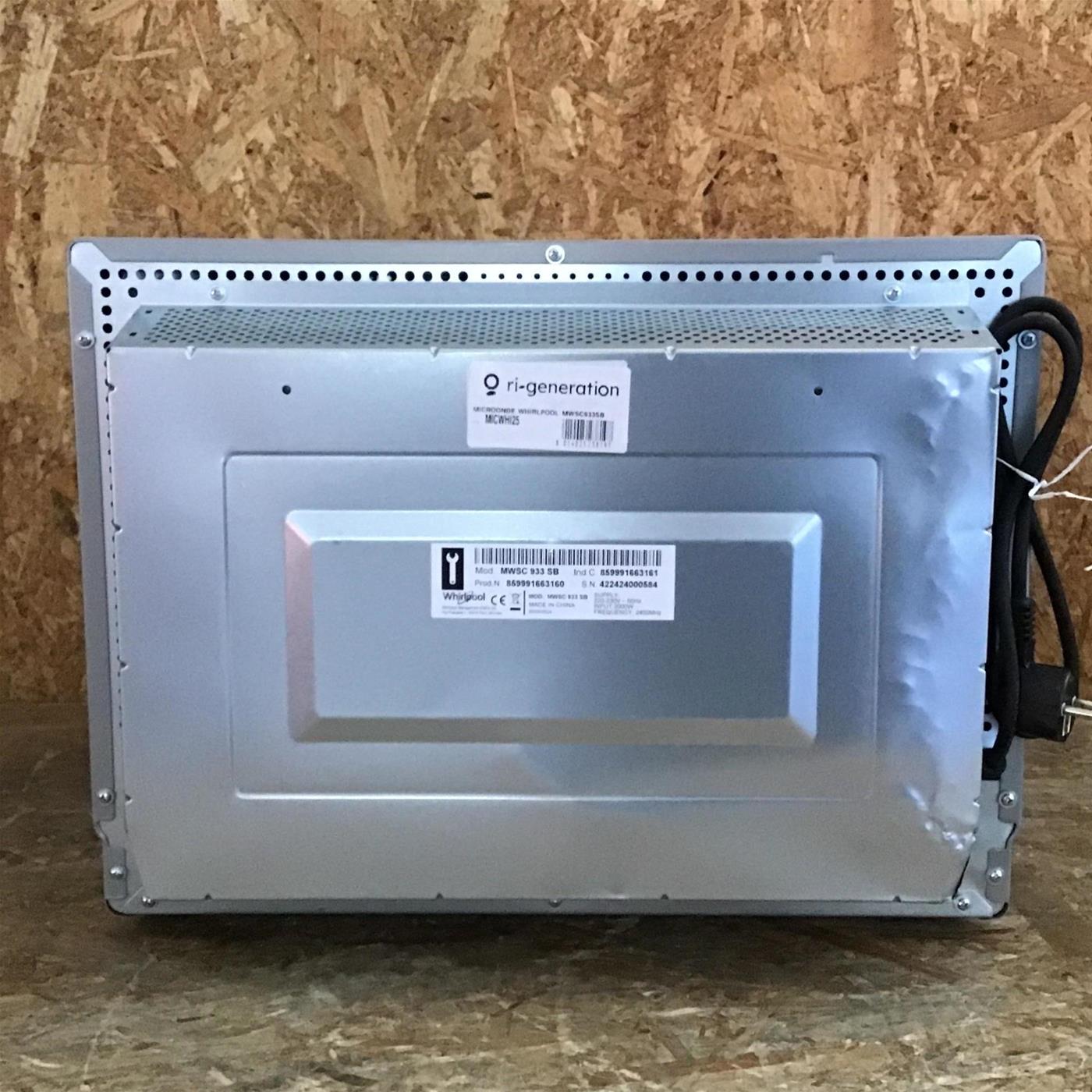 Microonde Whirlpool Supreme Chef MWSC 933 SB Libera installazione