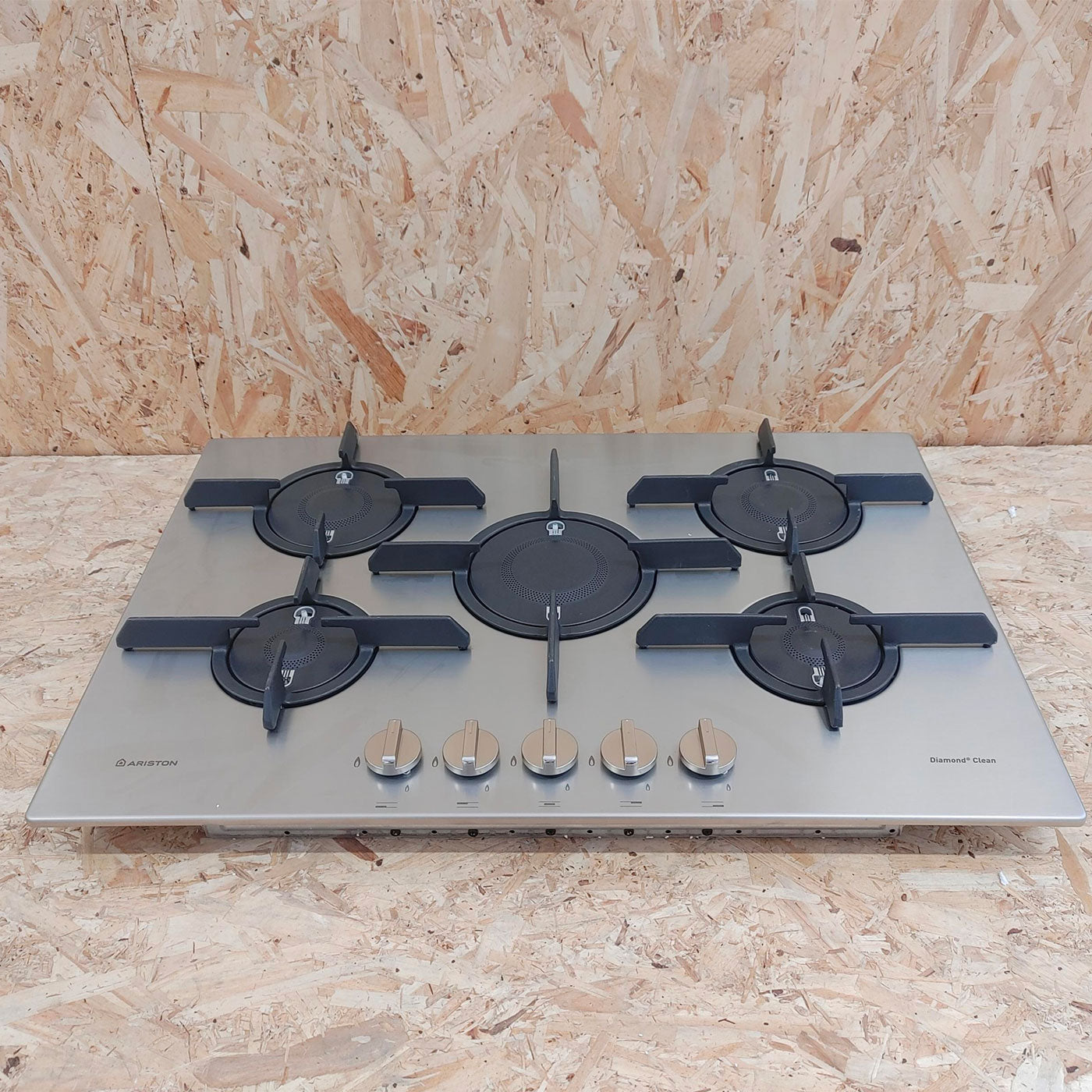 Hotpoint FTGHL751S/D/EX/A Acciaio inossidabile Da incasso Gas 5 Fornello(i)
