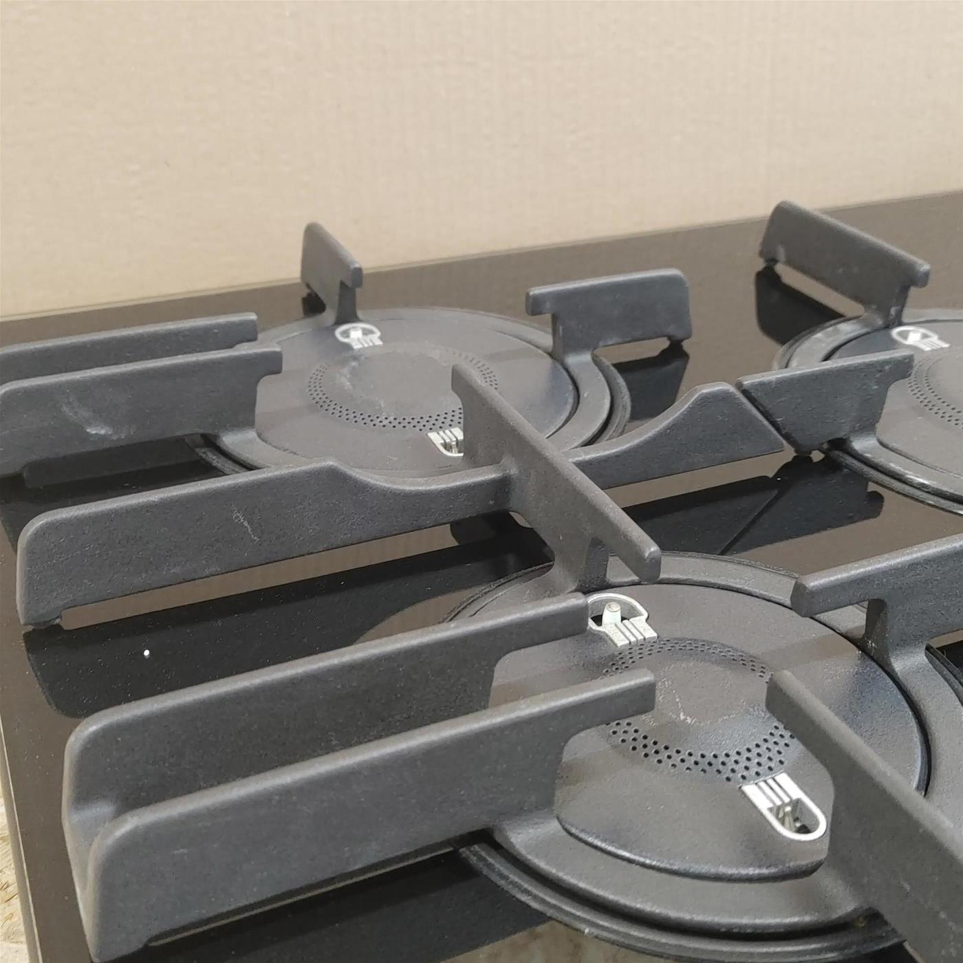 Hotpoint FTGHG 751 D/H(BK) piano cottura Nero Da incasso 75 cm Gas 5 Fornello(i)