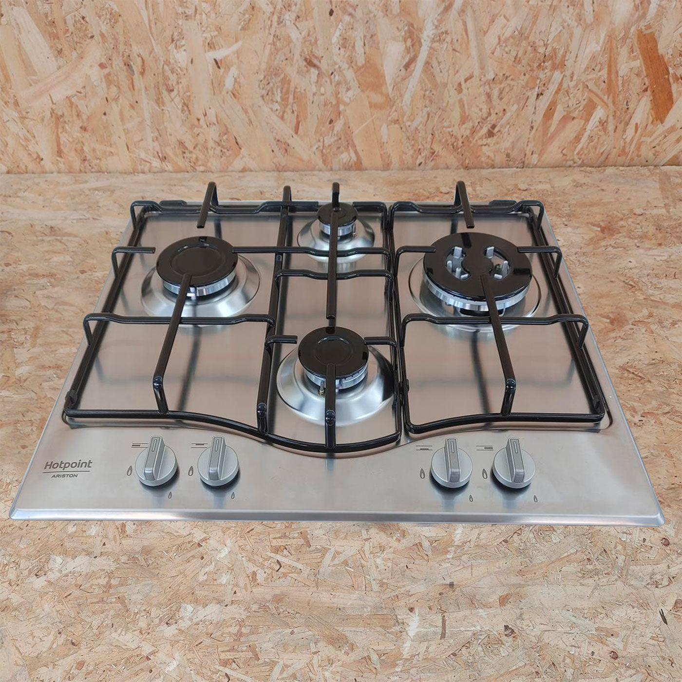 Hotpoint PCN 642 T/IX/HAR Stainless steel Da incasso 60 cm Gas 4 Fornello(i)