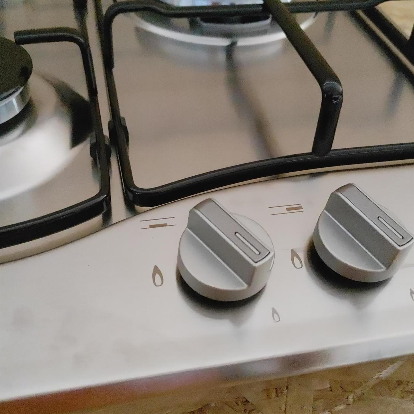 Hotpoint PCN 642 IX/H piano cottura Acciaio inossidabile Da incasso 59 cm Gas 4 Fornello(i)