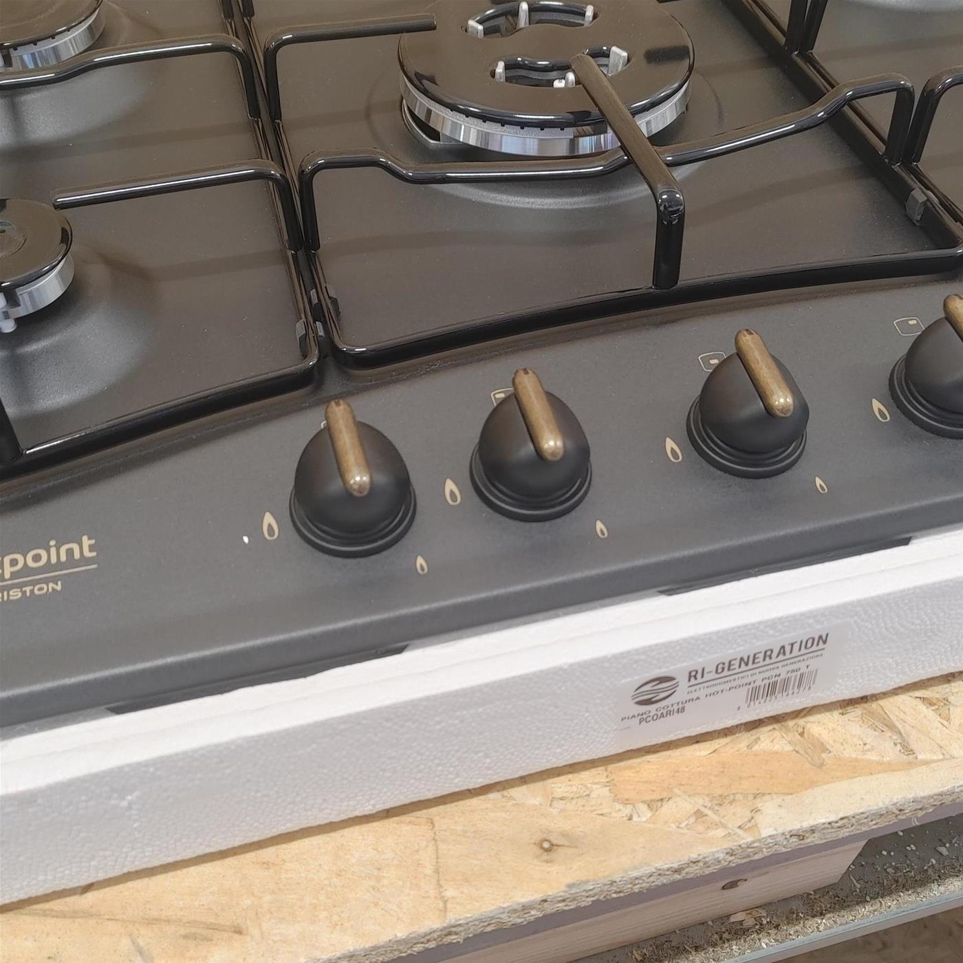 Hotpoint PCN 750 T (AN) R /HA piano cottura Antracite Da incasso Gas 5 Fornello(i)