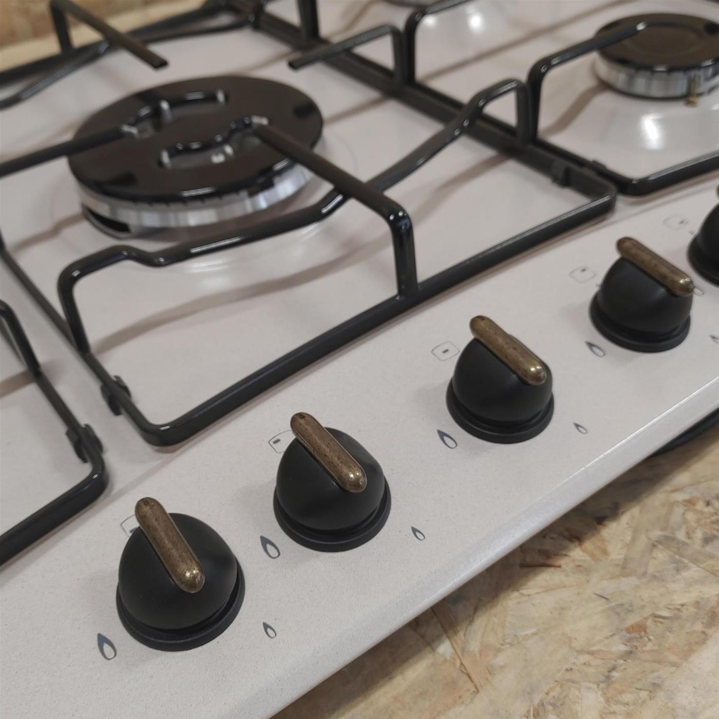 Hotpoint PCN 750 T (OW) R /HA Avorio Da incasso 75 cm Gas 5 Fornello(i)