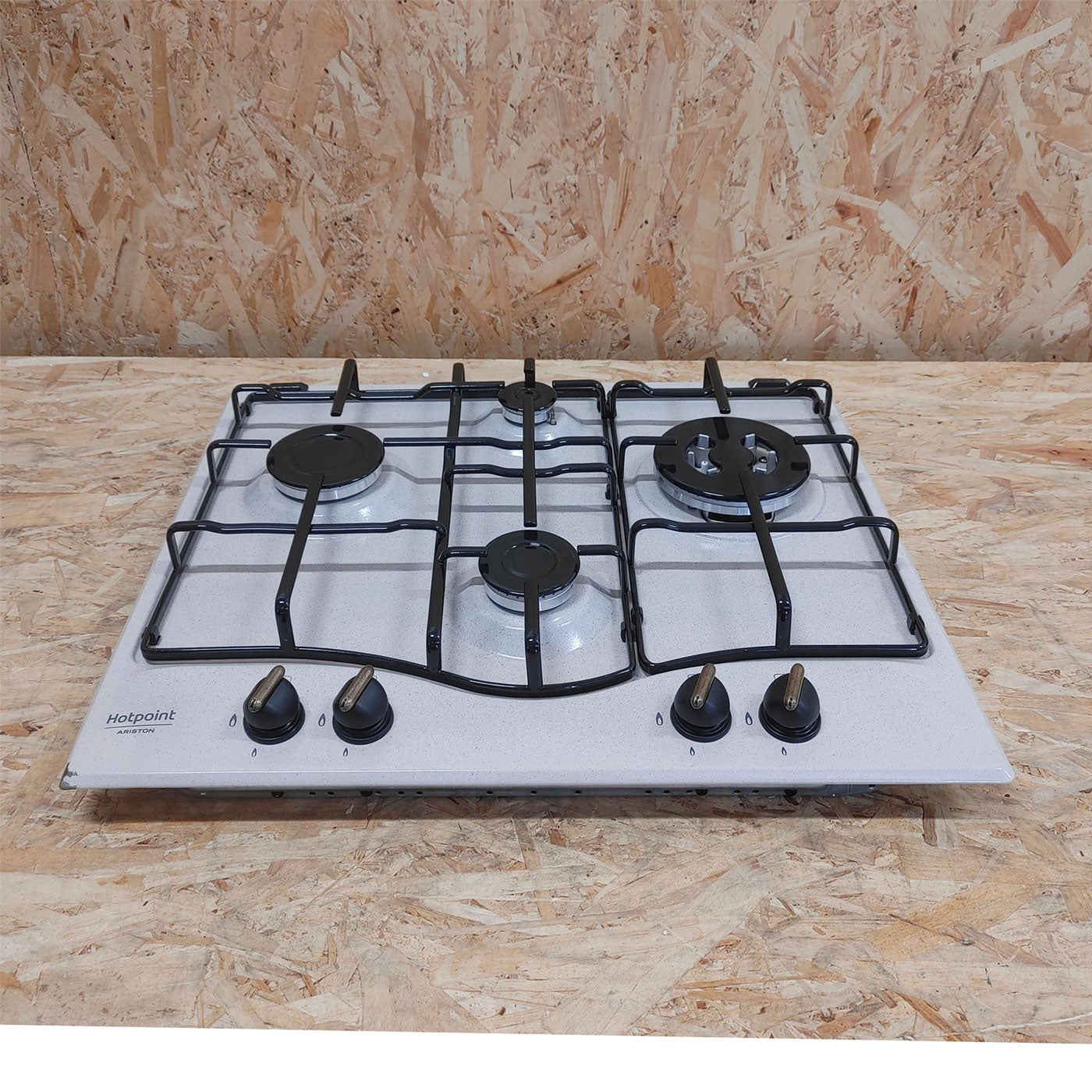 Hotpoint PCN640T(OW)R/HAPL piano cottura Bianco Da incasso 59 cm Gas 4 Fornello(i)