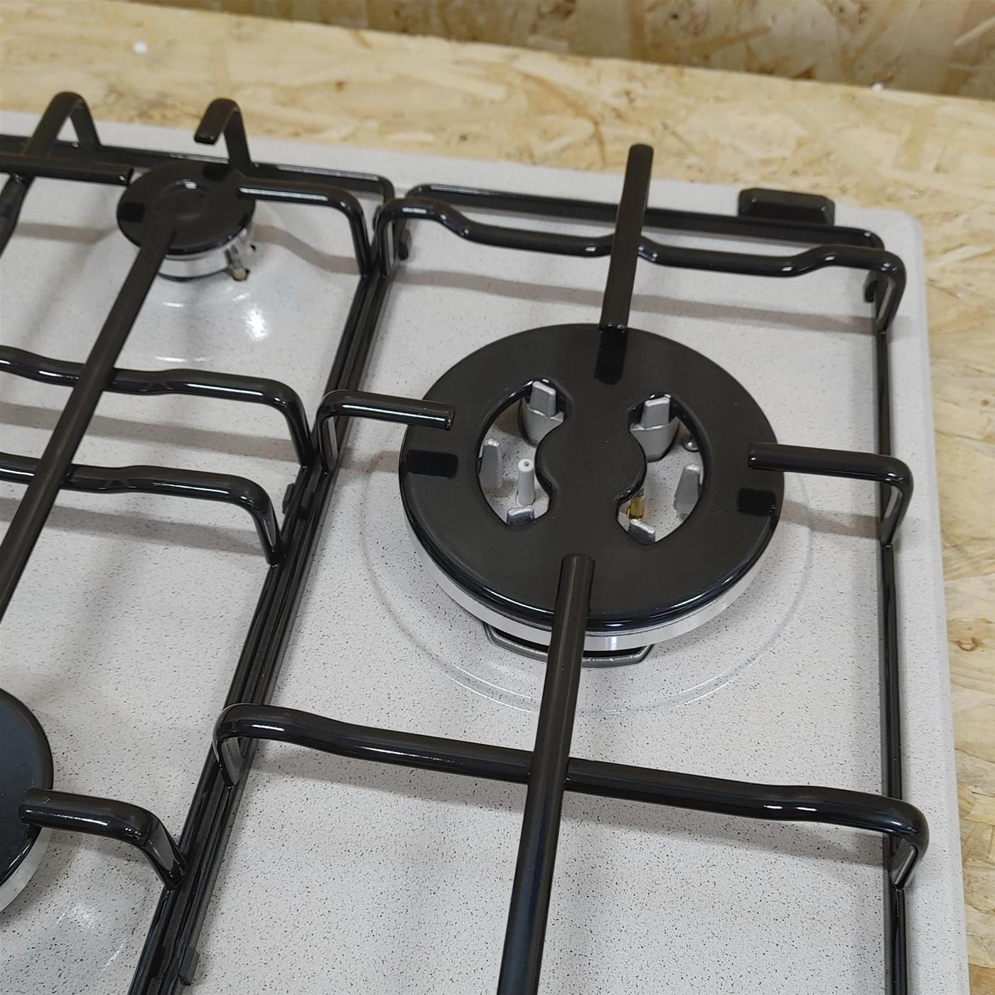 Hotpoint PCN640T(OW)R/HAPL piano cottura Bianco Da incasso 59 cm Gas 4 Fornello(i)