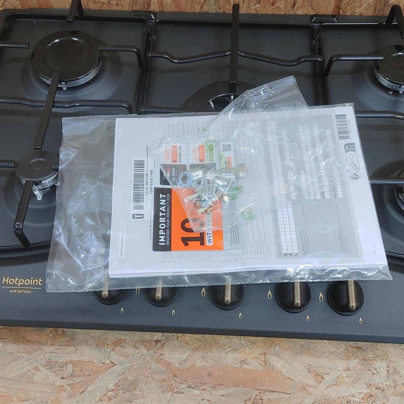 Piano cottura a gas Ariston PCN 750 T (AN) R /HA 5 fuochi