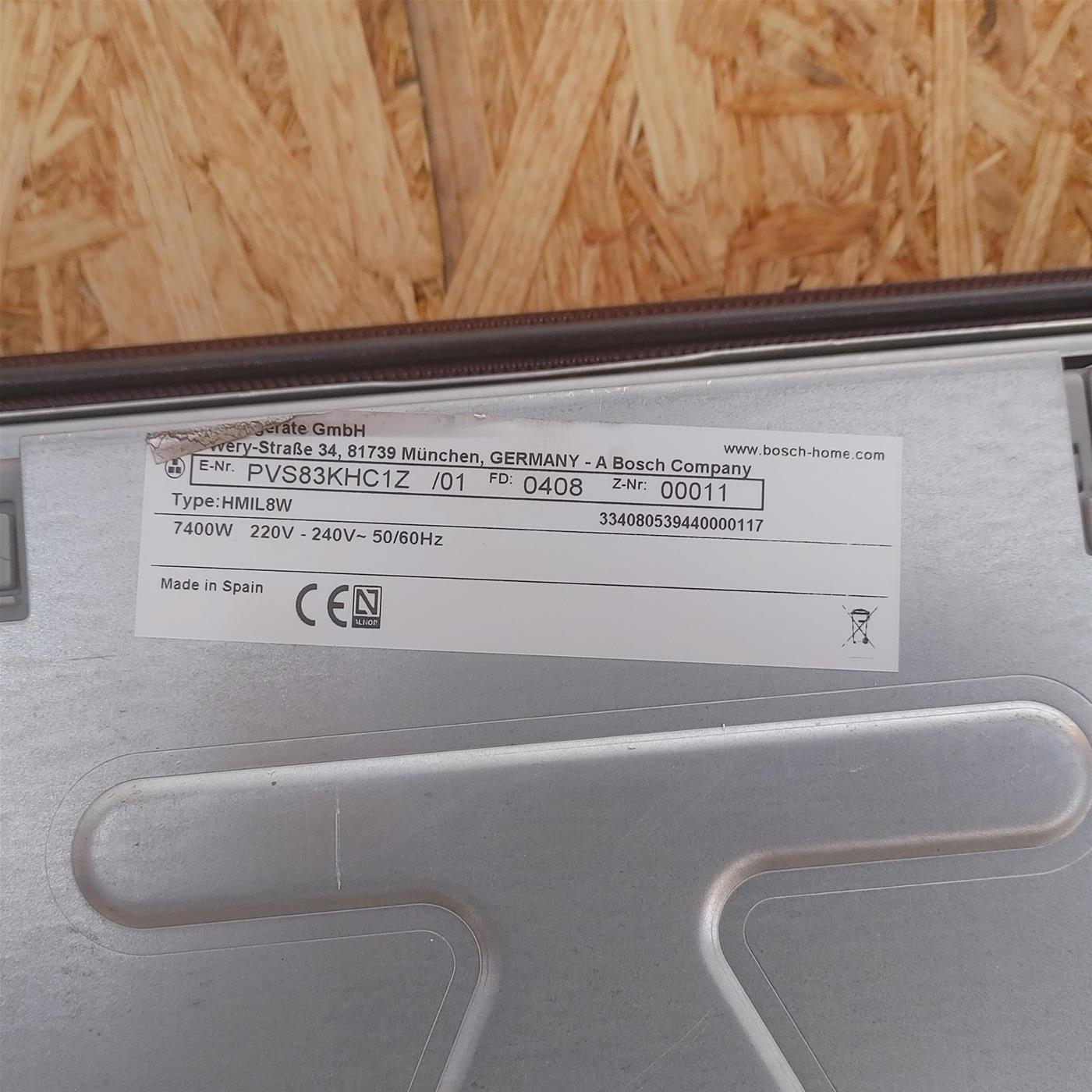Piano cottura Bosch Serie 6 PVS83KHC1Z a induzione CombInduction 80 cm