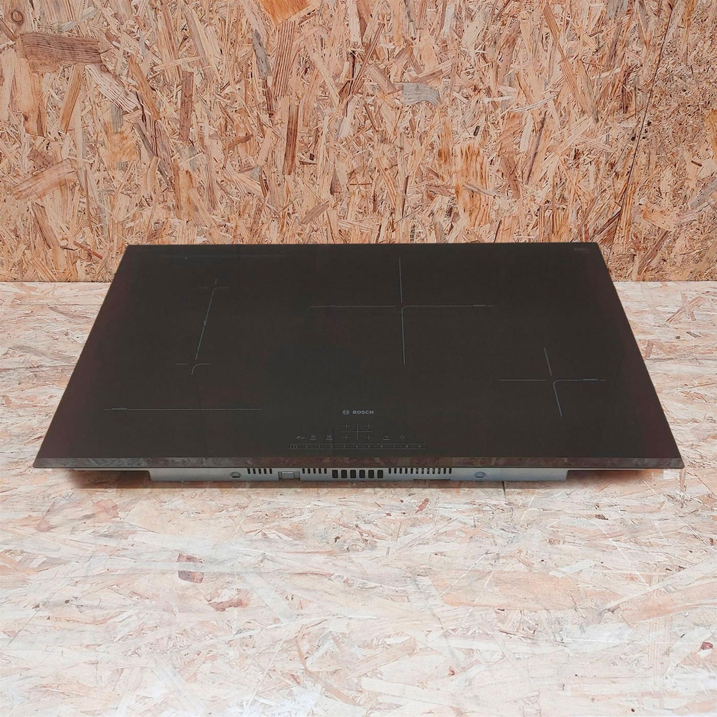 Bosch Serie 6 PVS831FB5E piano cottura Nero Da incasso 80 cm Piano cottura a induzione 4 Fornello(i)