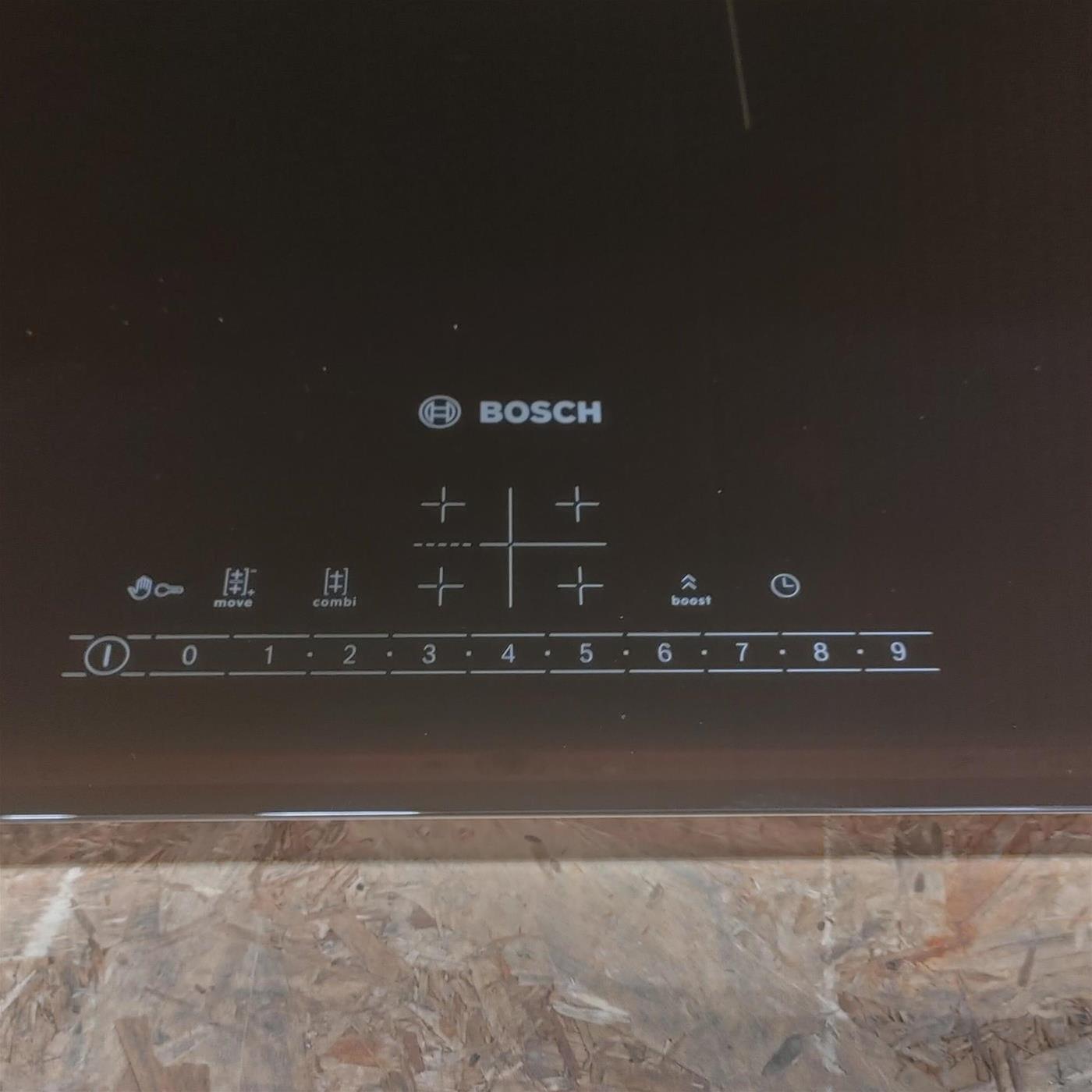 Bosch Serie 6 PVS831FB5E piano cottura Nero Da incasso 80 cm Piano cottura a induzione 4 Fornello(i)