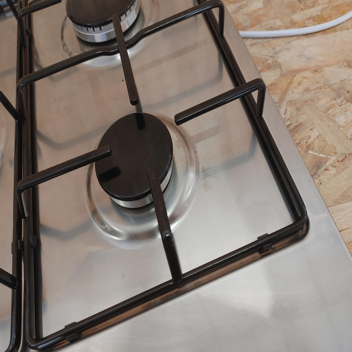 Candy Timeless CEL7P4WX Stainless steel Da incasso 74.5 cm Gas 5 Fornello(i)