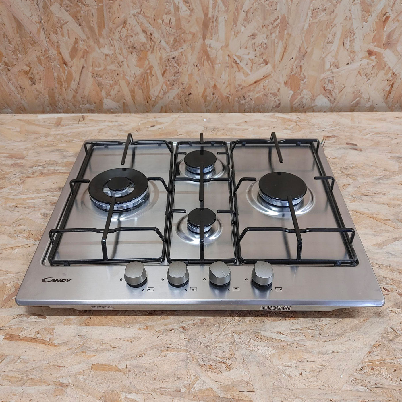 Candy Idea CHW6D4WX Acciaio inossidabile Da incasso 60 cm Gas 4 Fornello(i)
