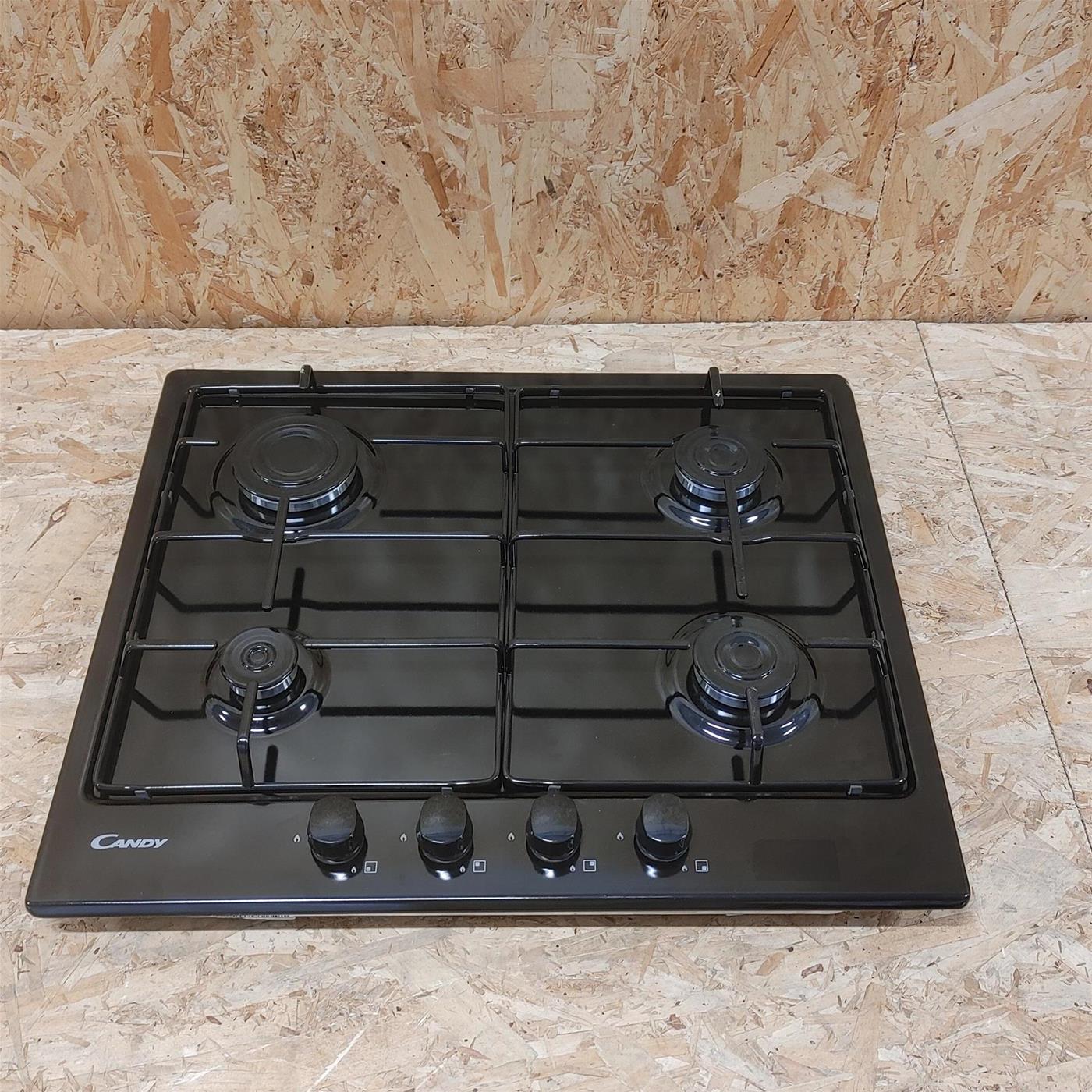 Candy Idea CHW6BRBB Nero Da incasso 60 cm Gas 4 Fornello(i)