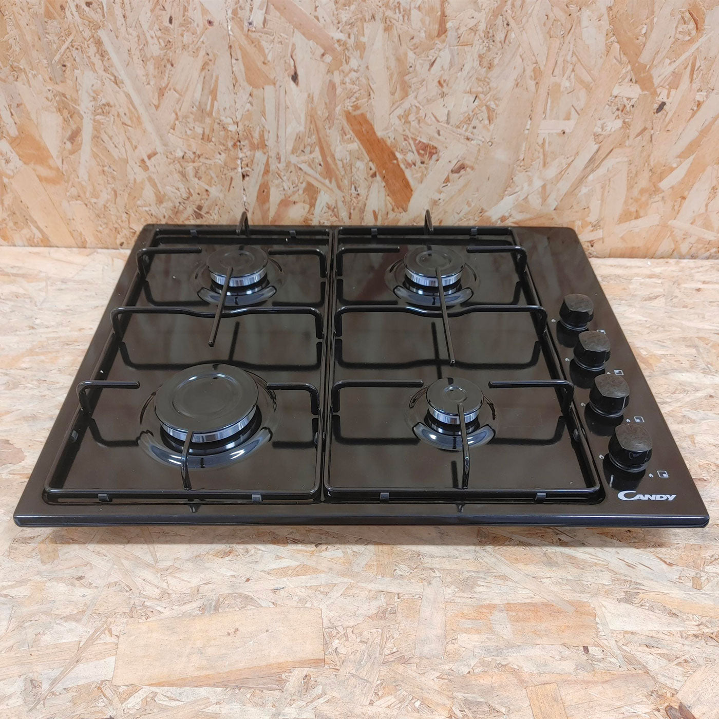 Candy Idea CHW6LBB Nero Da incasso 60 cm Gas 4 Fornello(i)