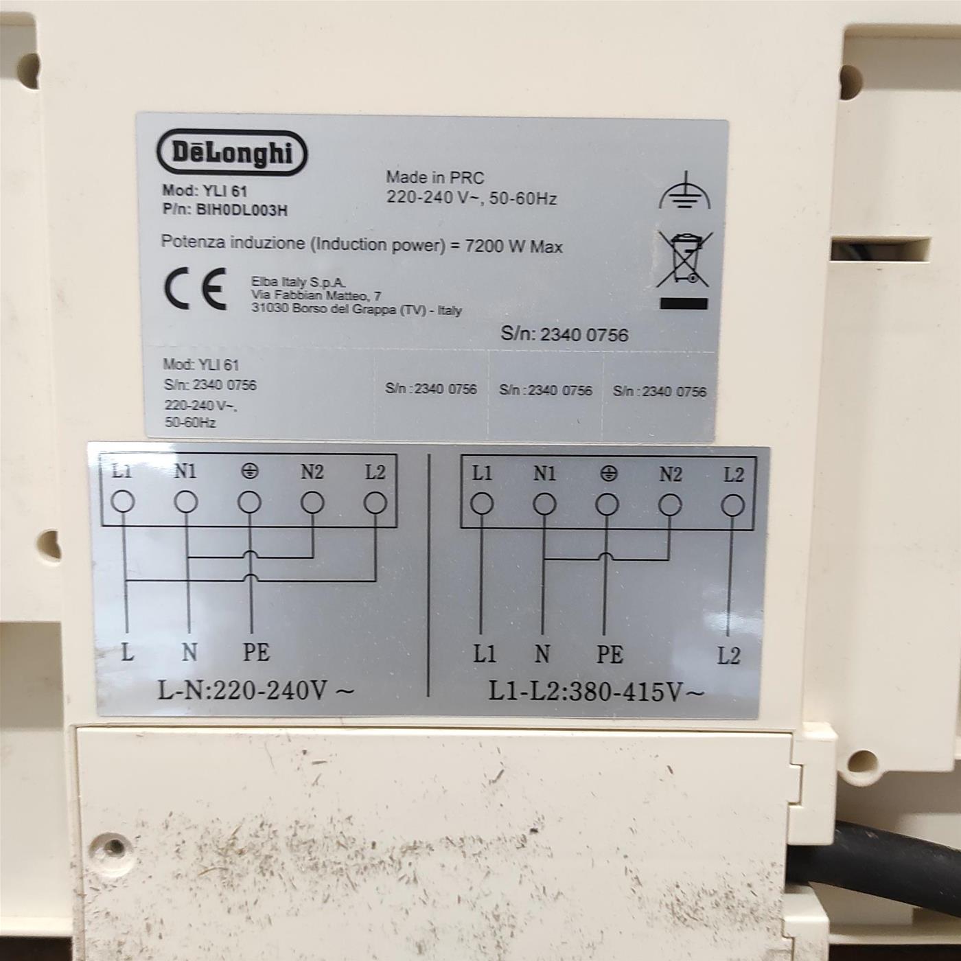 Piano cottura DE LONGHI YLI 61 59 cm