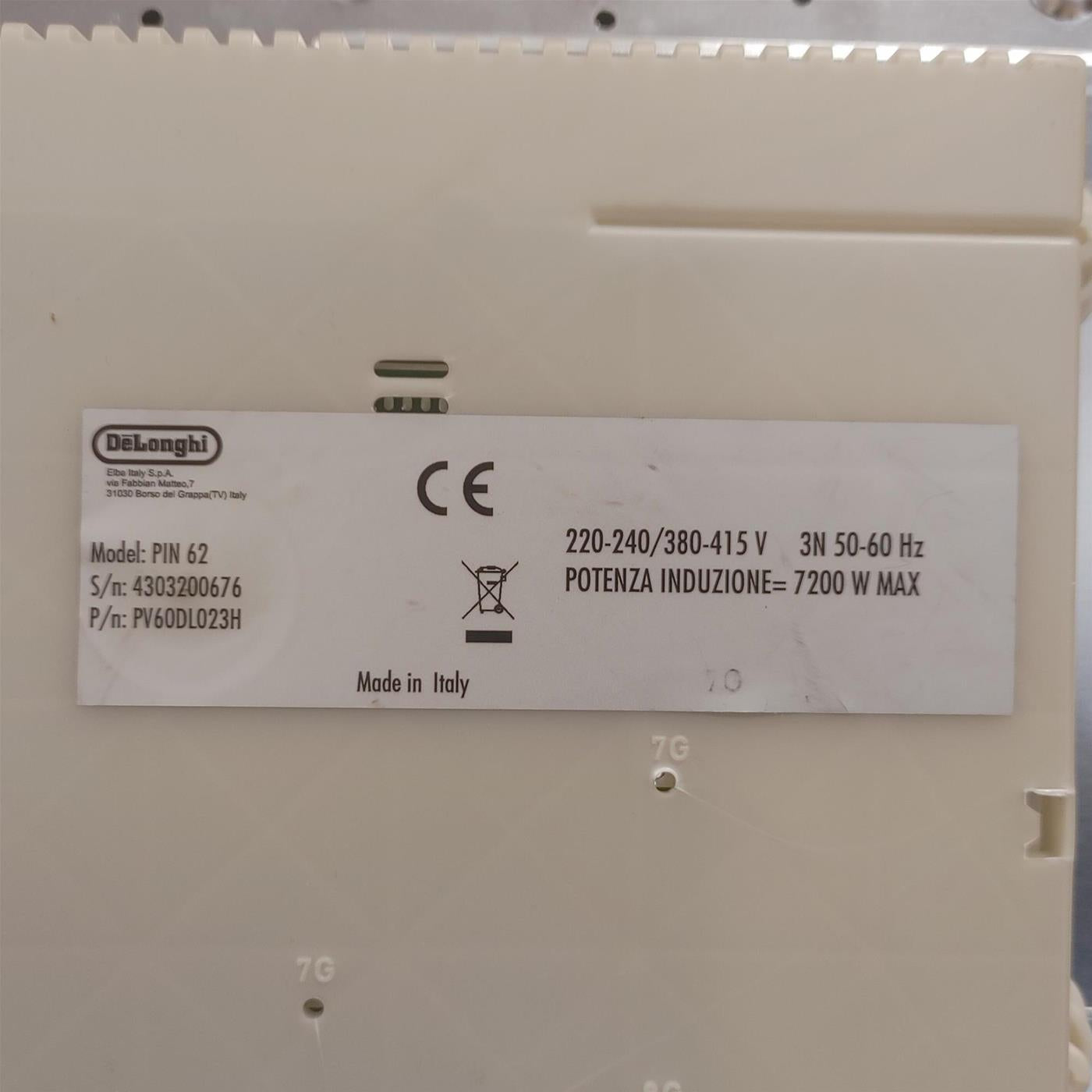 Piano cottura De’Longhi PIN 62 a induzione 60 cm