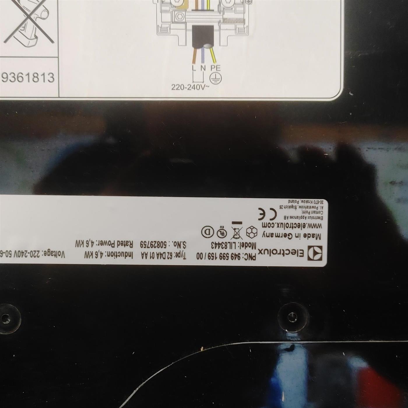 Piano cottura Electrolux LIL83443 Serie 600 Bridge Induzione 4 zone cottura 78 cm