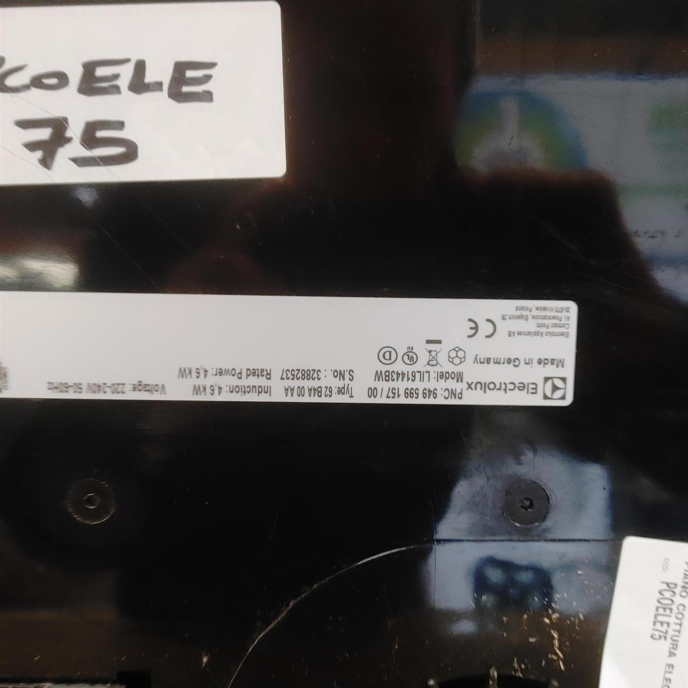 Piano cottura Electrolux LIL61443BW a induzione 4 Zone 60 Cm