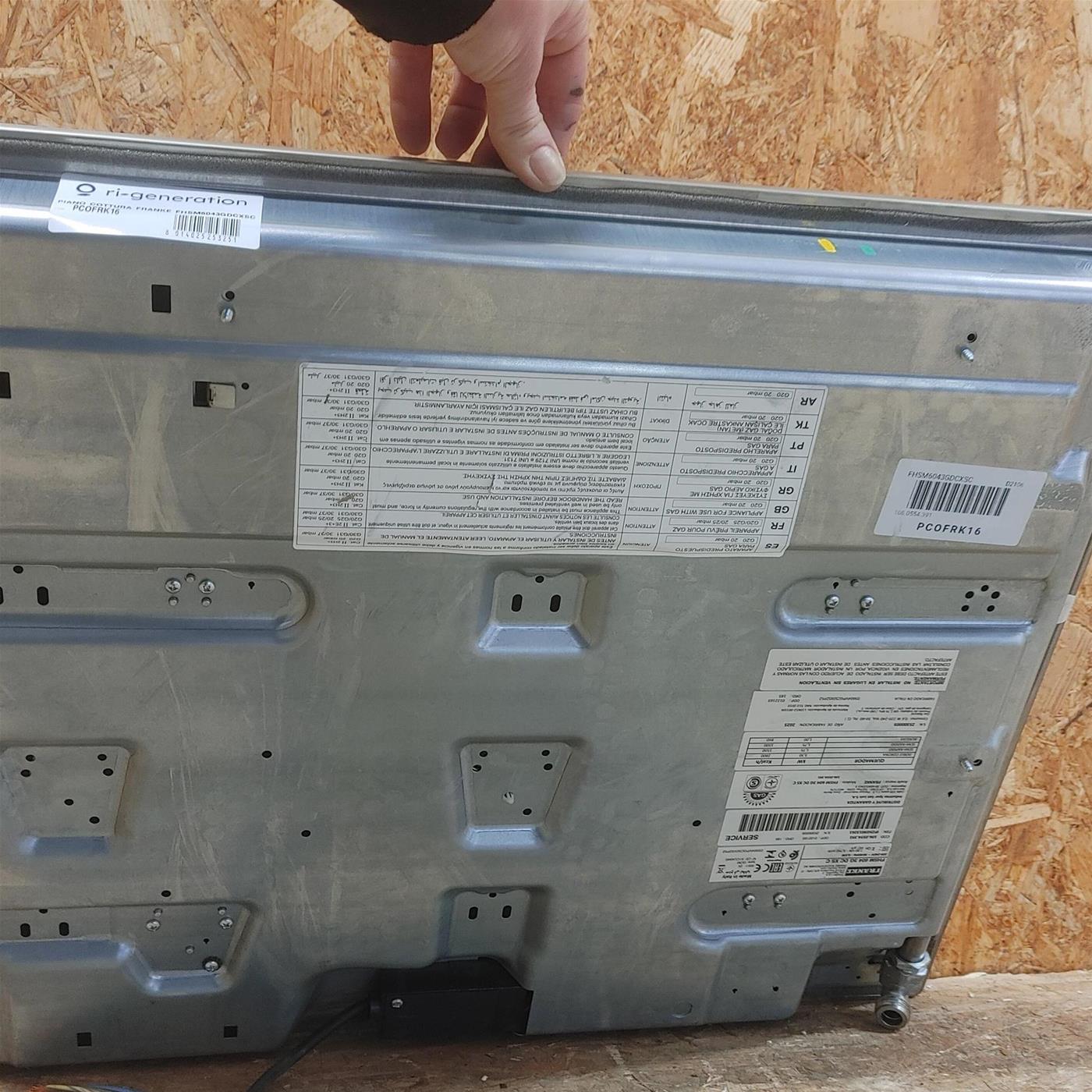 Piano cottura a gas Franke Smart FHSM 604 3G DC XS C 4 fuochi 60 cm